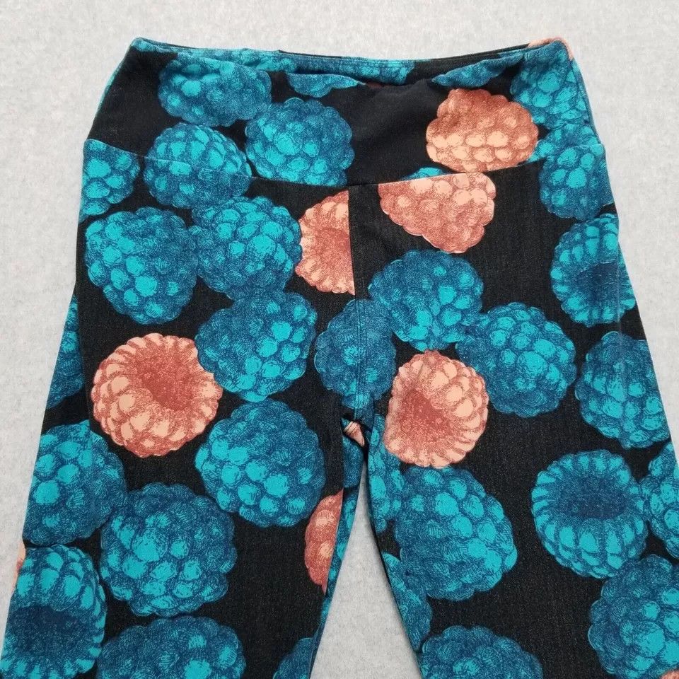 Other Lularoe Yoga Pants Womens One Size Floral Activewear Size 25" / US 0 / IT 36 - 3 Thumbnail