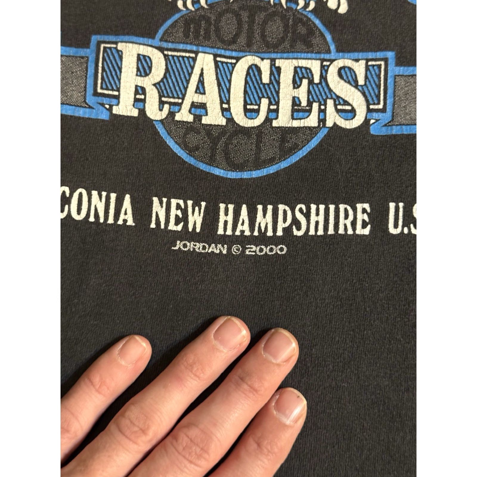 Hanes VINTAGE 2000 Laconia Motorcycle Races Evil Clown Uncle Sam I Want You T Shirt 2X Size US XL / EU 56 / 4 - 7 Thumbnail
