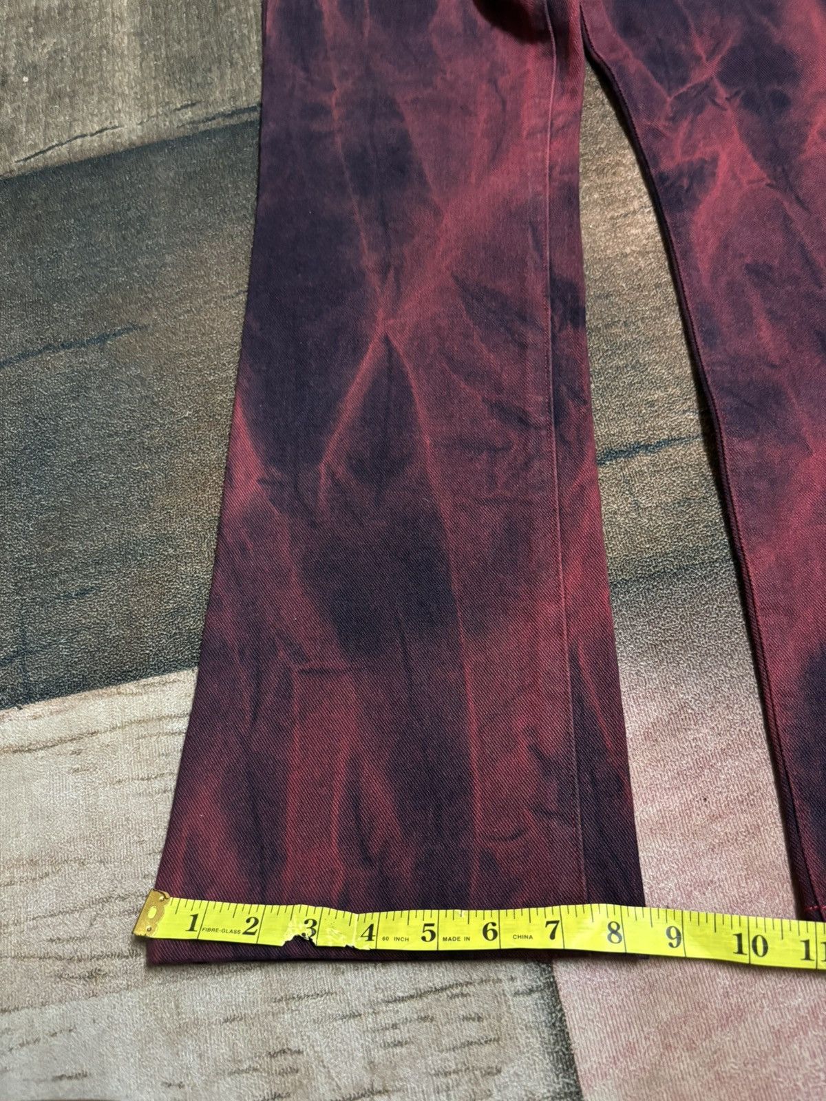 If Six Was Nine flare smoky red black bobson jeans japanese Size US 30 / EU 46 - 22 Thumbnail