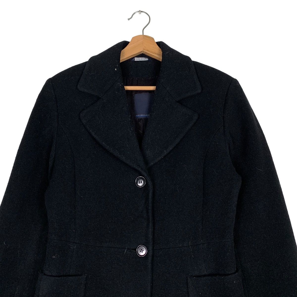 Other VICTOR VICTORIA Wool Long Coat Jacket #0453-C21 Size S / US 4 / IT 40 - 2 Thumbnail