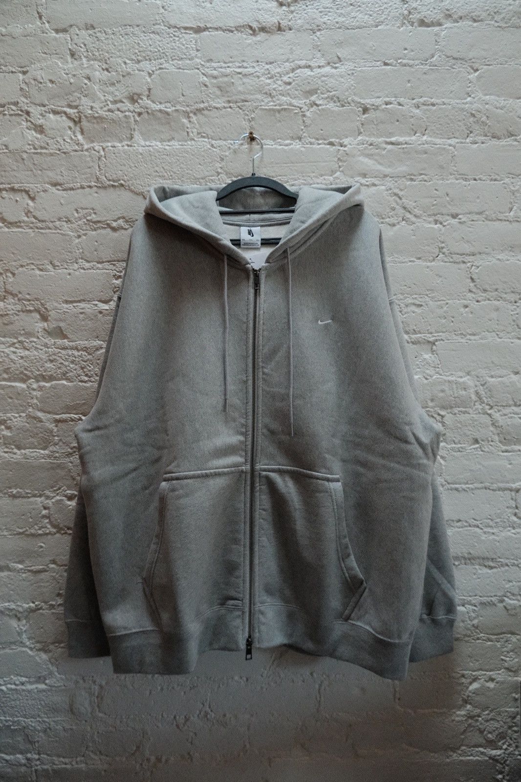 Nike Grey Mini Swoosh Double Zip Hoodie Size US XXL / EU 58 / 5 - 1 Thumbnail