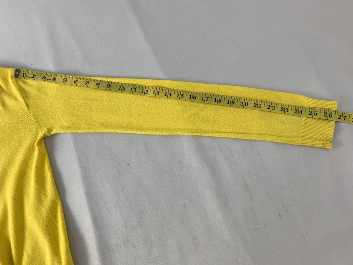 agnes b. Agnes B Paris Button Down Knit Yellow Cardigan Size S / US 4 / IT 40 - 12 Thumbnail