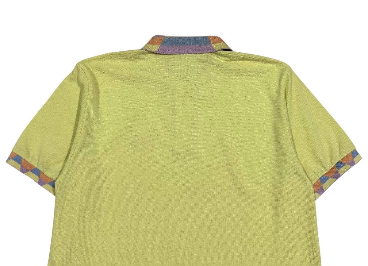 Balenciaga Vtg🔥Luxury BB Balenciaga Multicolor Ringer Polo Shirt Size US L / EU 52-54 / 3 - 7 Thumbnail