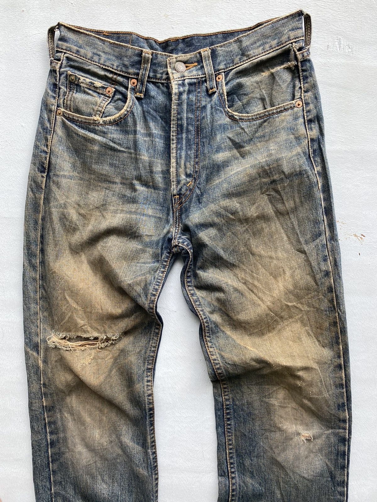 Levi's Levi’s 524 Distressed Denim Size 29 Size US 29 - 4 Thumbnail