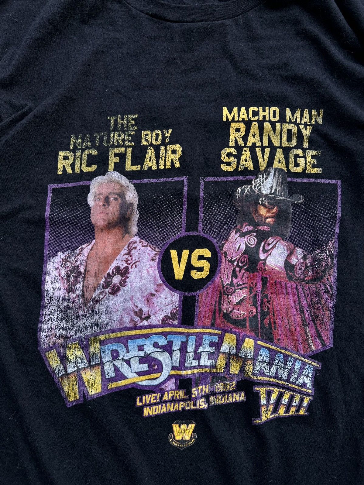 WWF RARE VINTAGE 1992 WWF RIC FLAIR VS RANDY SAVAGE TEE Size US L / EU 52-54 / 3 - 2 Thumbnail