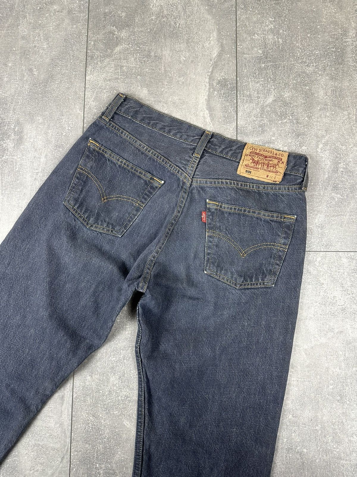 Levi's Levis 501 Silver Vintage Retro Denim Jeans Pants Size US 30 / EU 46 - 2 Thumbnail