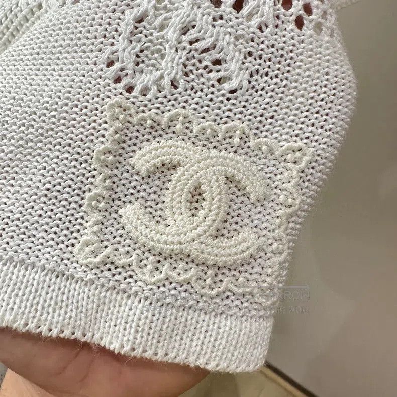 Chanel Chanel 24p hollow knit bow short sleeves Size XS / US 0-2 / IT 36-38 - 6 Thumbnail
