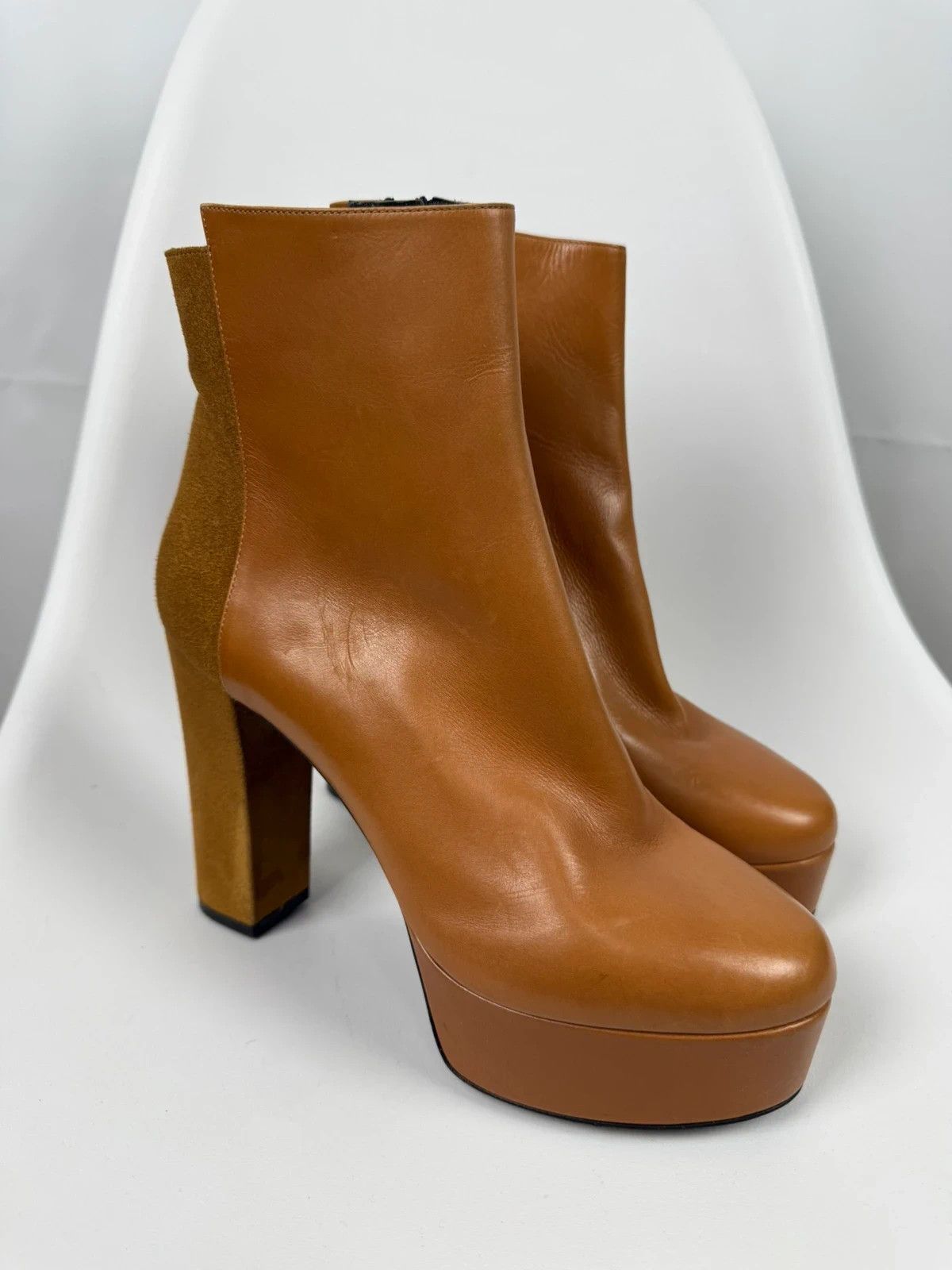 Barbara Bui Barbara Bui Genuine Leather Block Heel Boots size 40 Size US 10 / IT 40 - 1 Thumbnail
