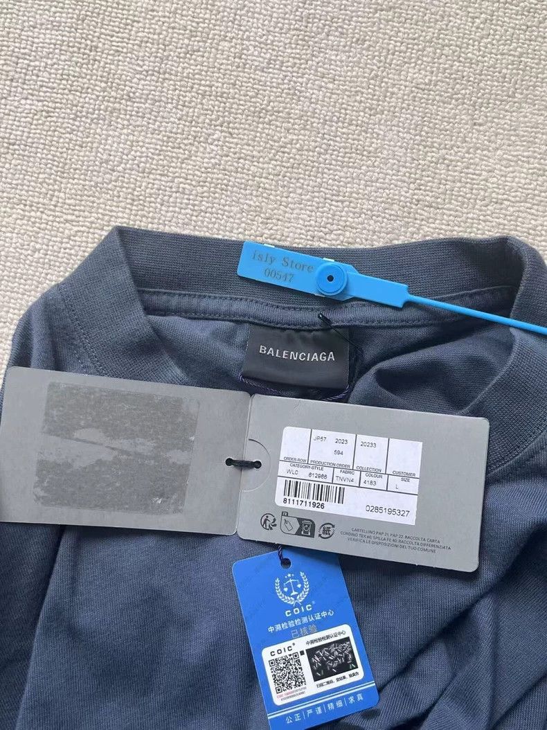 Balenciaga Balenciaga Monogrammed printed casual crewneck short sleev Size US L / EU 52-54 / 3 - 4 Thumbnail