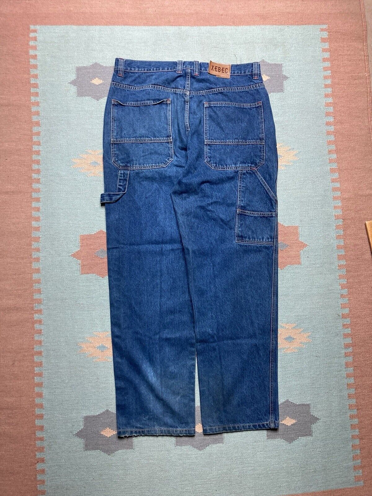 VTG y2k baggy jeans carpenter huge pockets JNCO skater 38x34