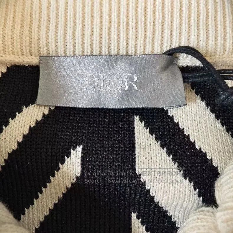 Dior Dior Logo Print High Neck Zip Knit. Size US M / EU 48-50 / 2 - 3 Thumbnail