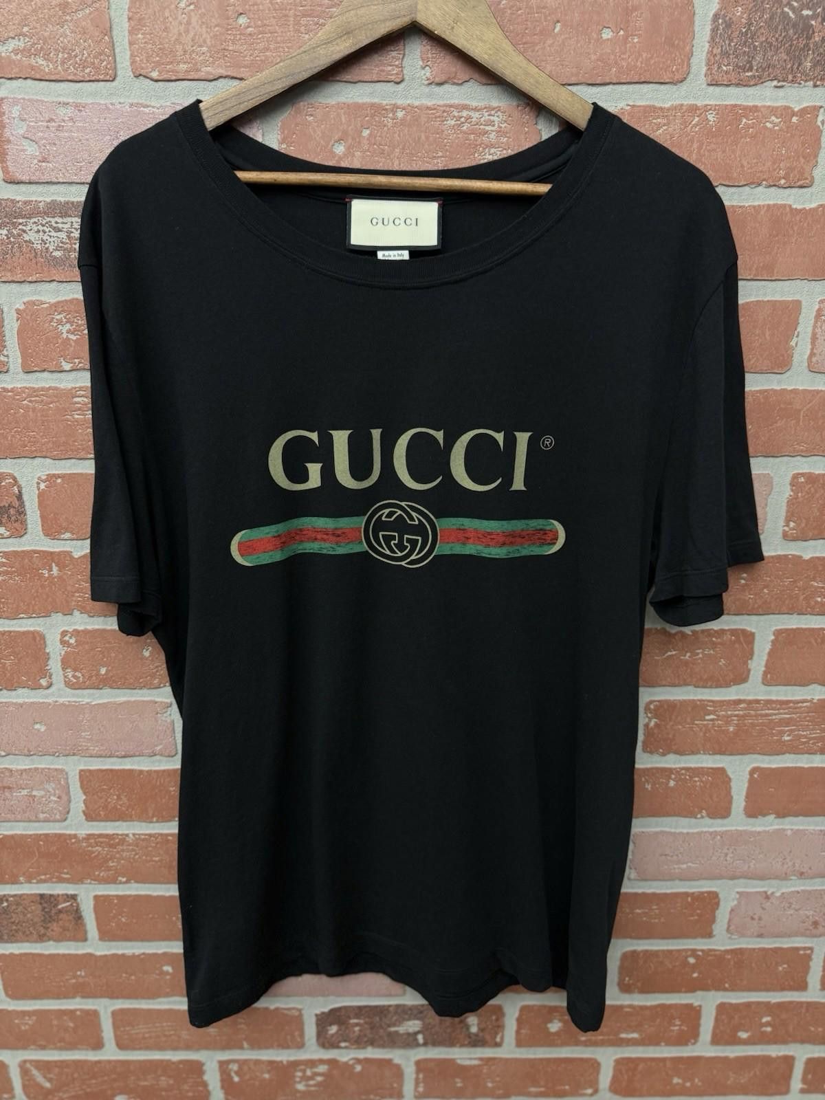 Gucci Gucci Black Basic Logo Cotton Men's T-Shirt Men’s Size (M) Size US M / EU 48-50 / 2 - 3 Thumbnail