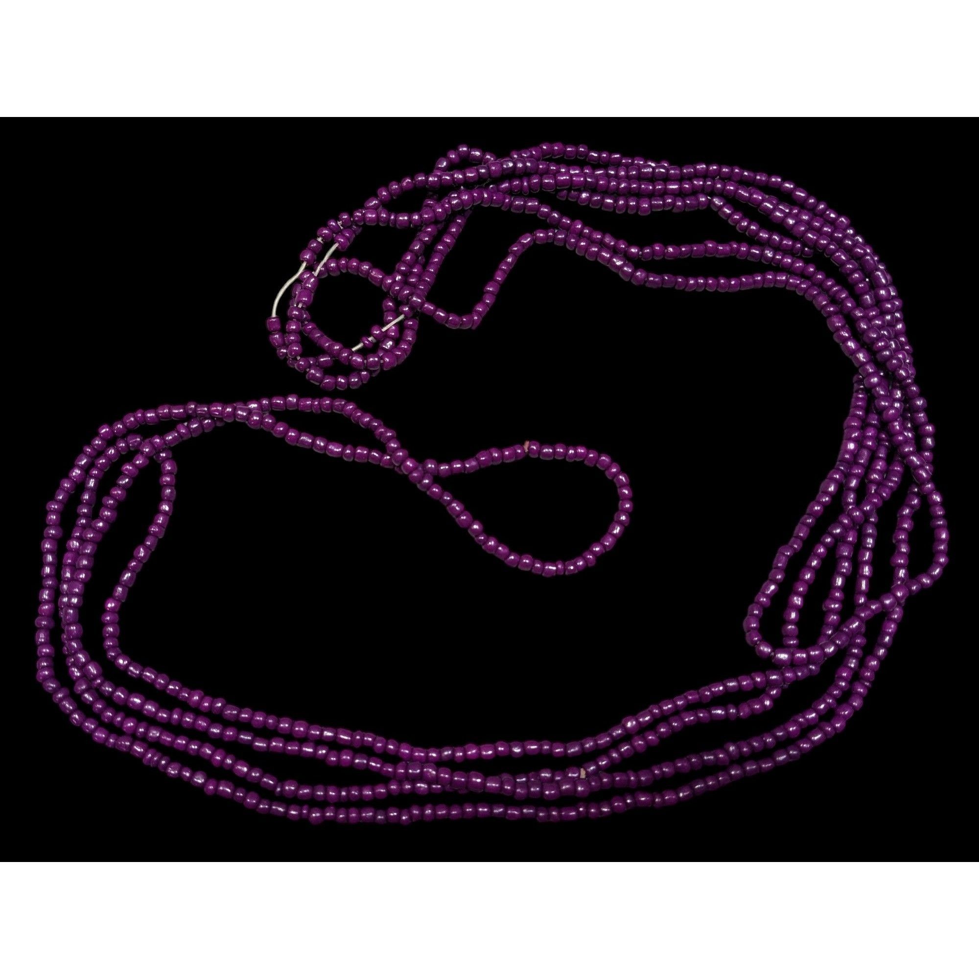 Other Eggplant Purple Glass Beaded Necklace Set Of 3 Size ONE SIZE - 2 Thumbnail