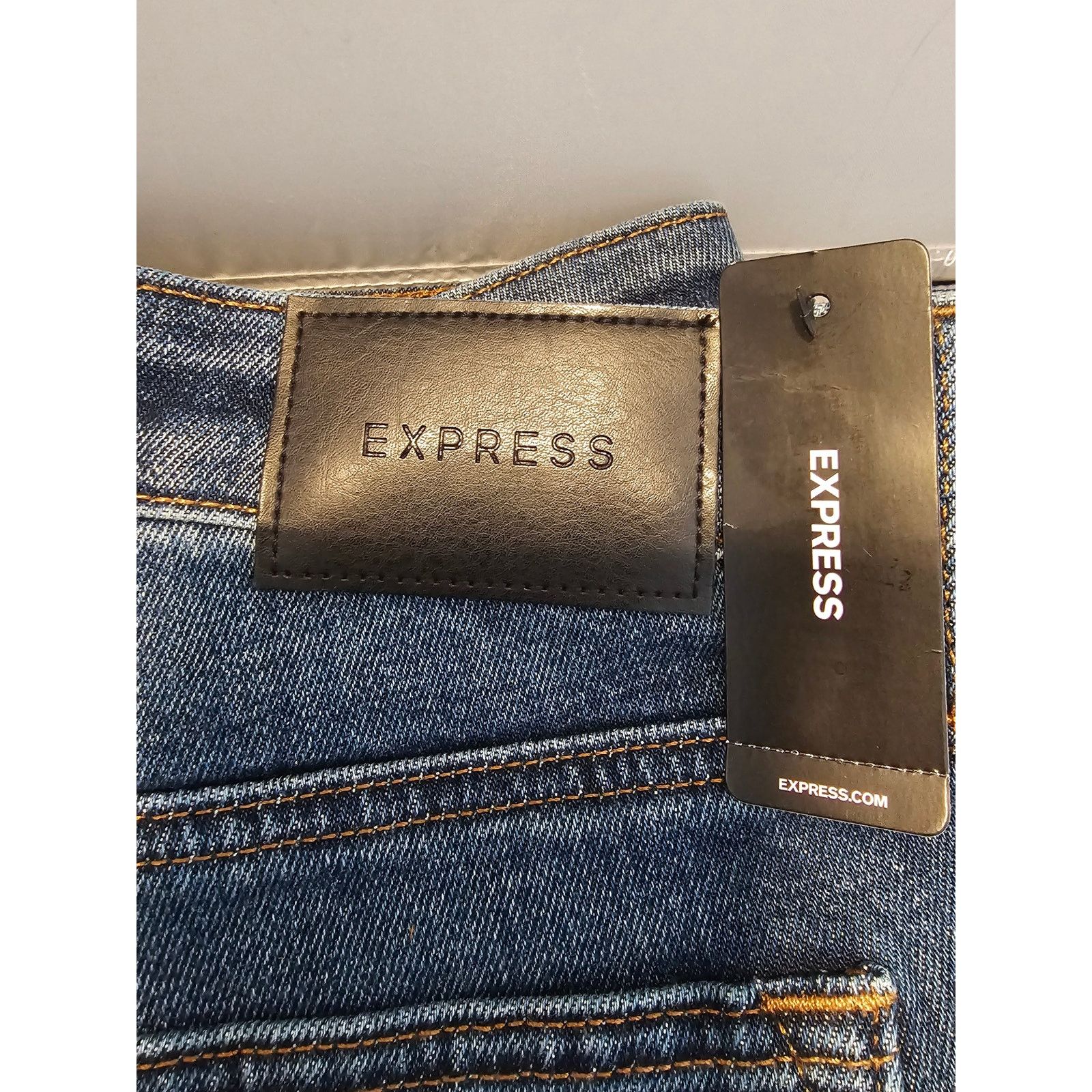 Express Express Denim Flex Men's 33x34 Jeans - New w/Tags - 47280533 Size 33" - 2 Thumbnail