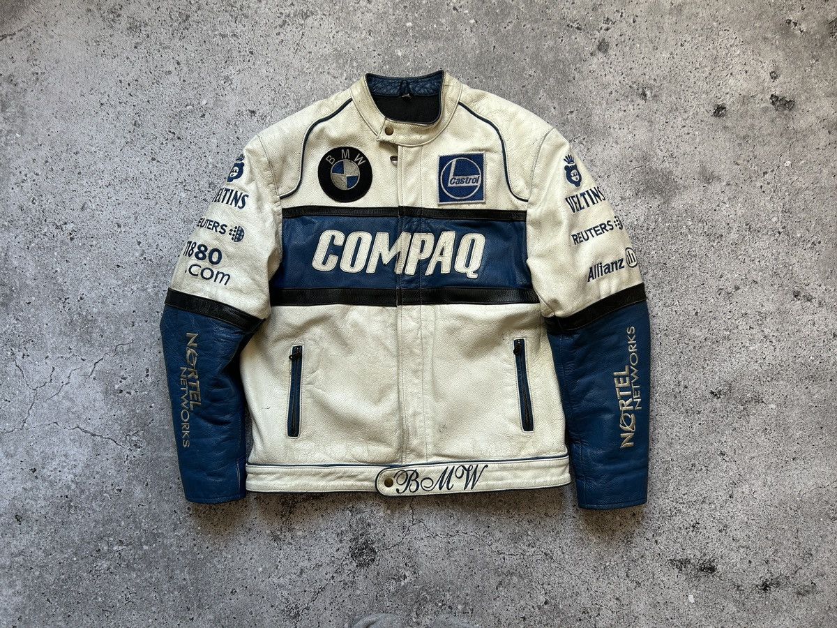 BMW × NASCAR BMW Compaq leather jacket 90s Size US M / EU 48-50 / 2 - 10 Thumbnail