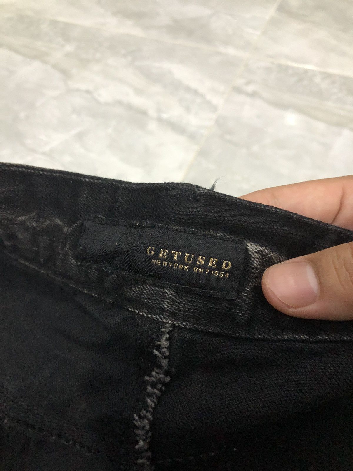 Hysteric Glamour GET USED Black Washed Jeans W34 L32.5 Size US 34 / EU 50 - 6 Thumbnail