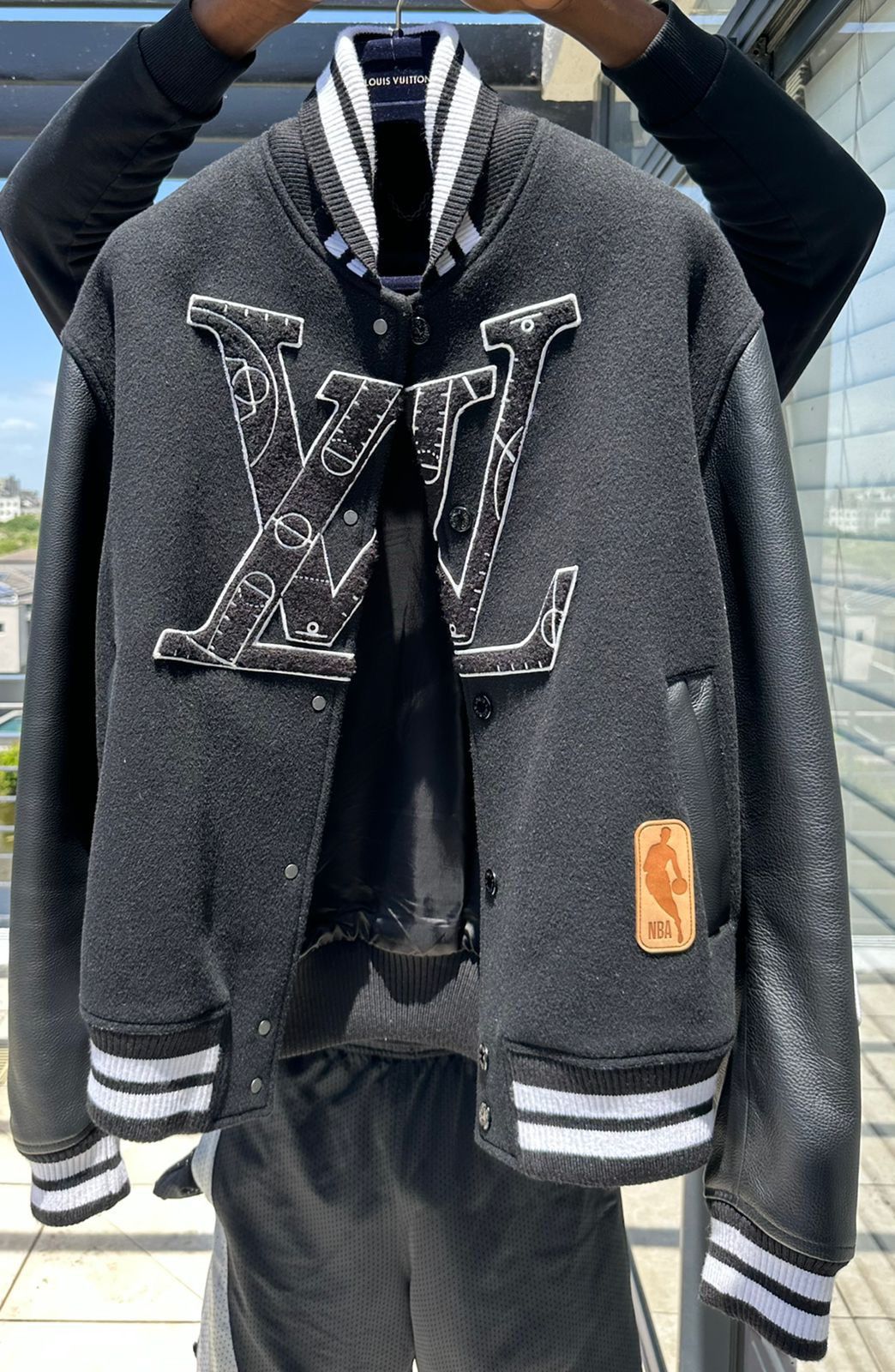 Virgil Abloh Louis Vuitton x NBA Leather Basketball Jacket Size US L / EU 52-54 / 3 - 9 Thumbnail