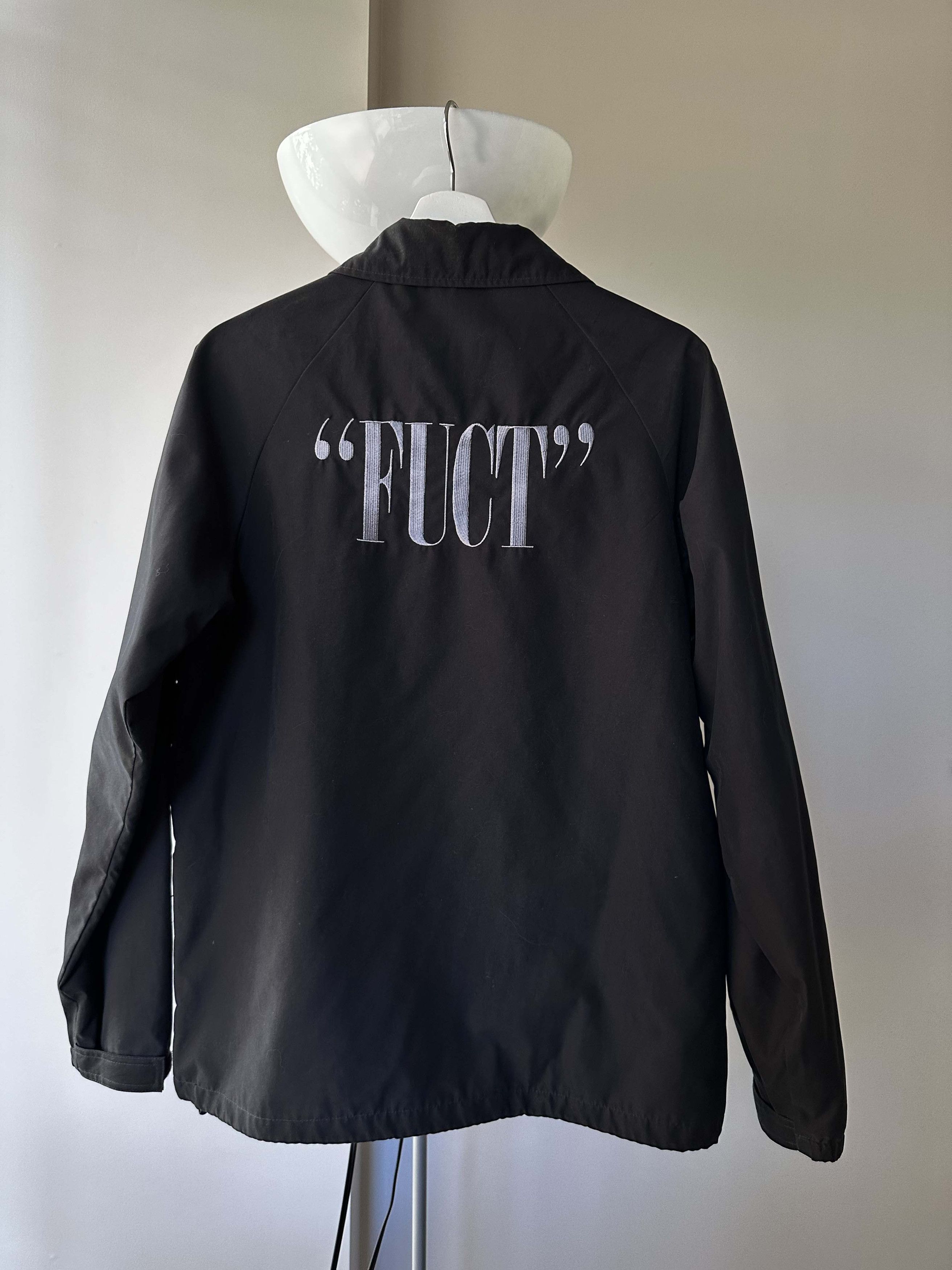 FUCT Khaki FUCT SSD Nirvana Font Coach Jacket Size US M / EU 48-50 / 2 - 1 Thumbnail