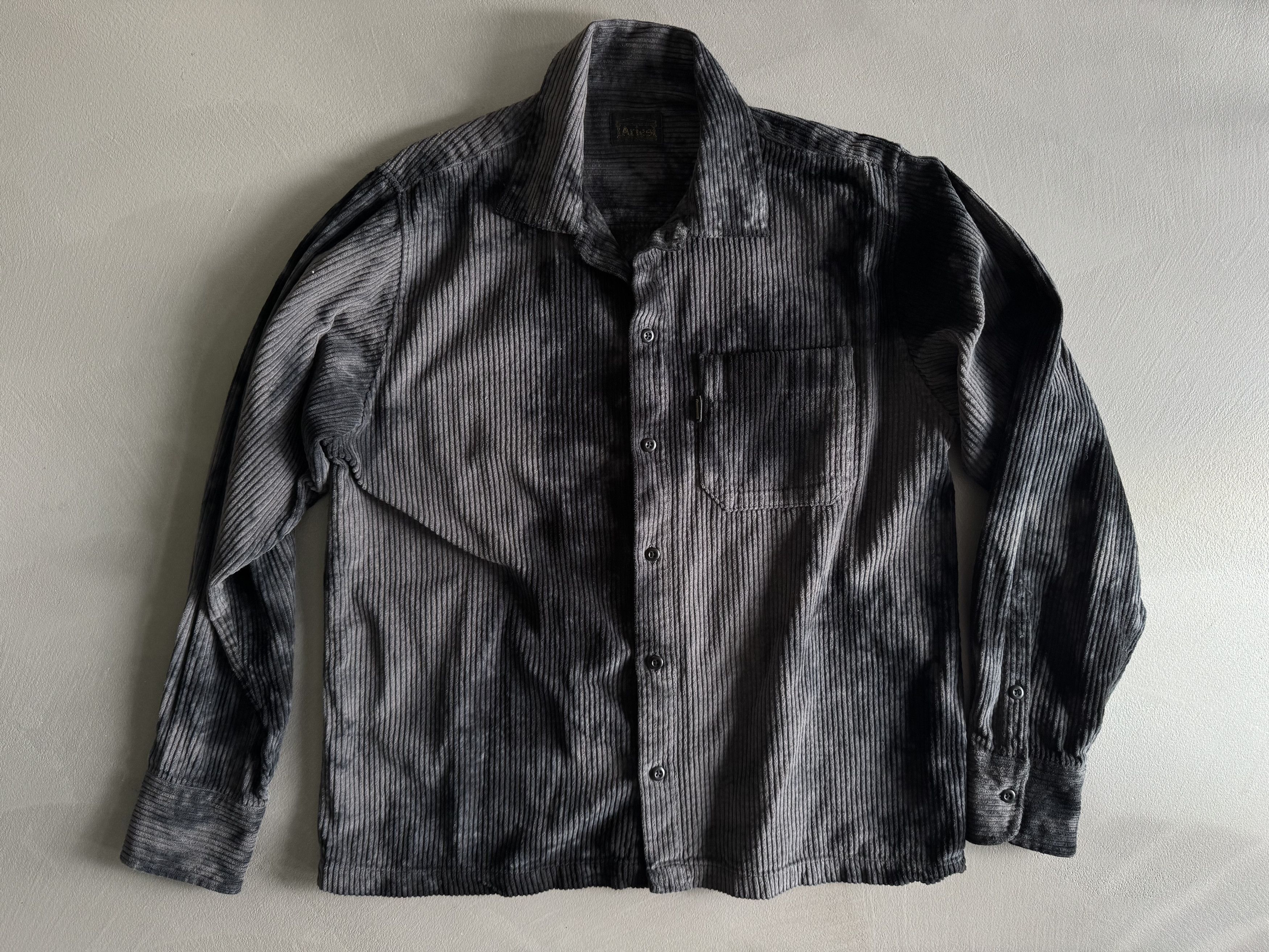 Aries Aries Corduroy Tie Dye Shirt, Grey / Black Size US XL / EU 56 / 4 - 1 Thumbnail