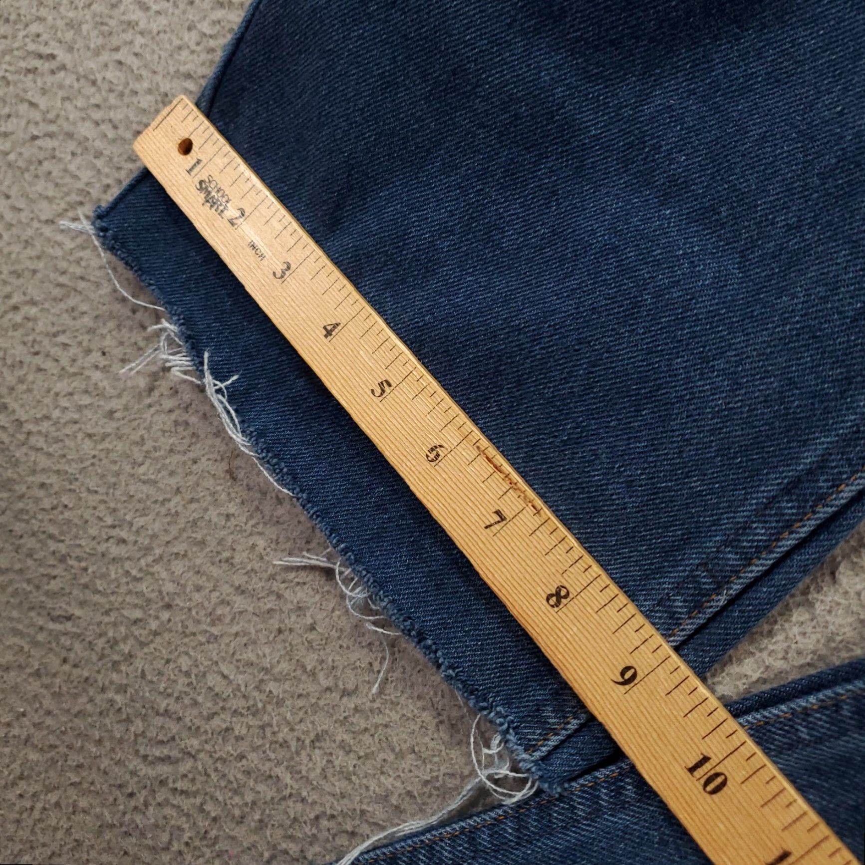 Levi's VINTAGE Levi's Jeans Mens 36x30 Orange Tab Cut Off 80s 90s Fringe Raw Hem Distressed 5-Pocket Denim Blue Size US 36 / EU 52 - 6 Thumbnail