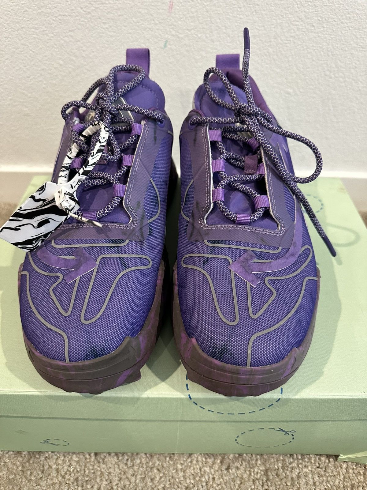 Off-White ODSY 1000 Mesh Violet Size US 12 / EU 45 - 2 Thumbnail