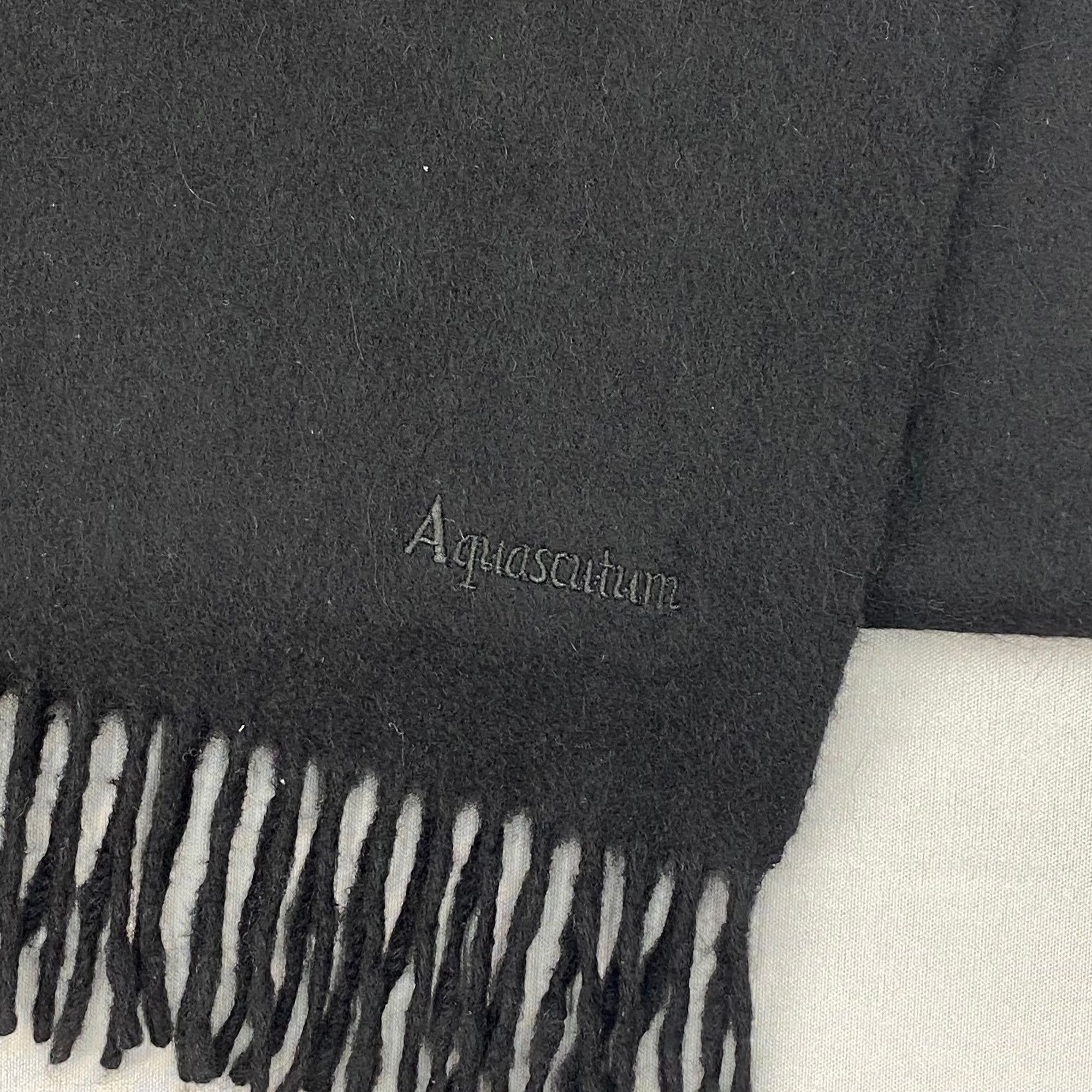 Aquascutum Vintage Aquascutum Scarf Muffler Wool Winter Fringe Scarves Size ONE SIZE - 4 Thumbnail