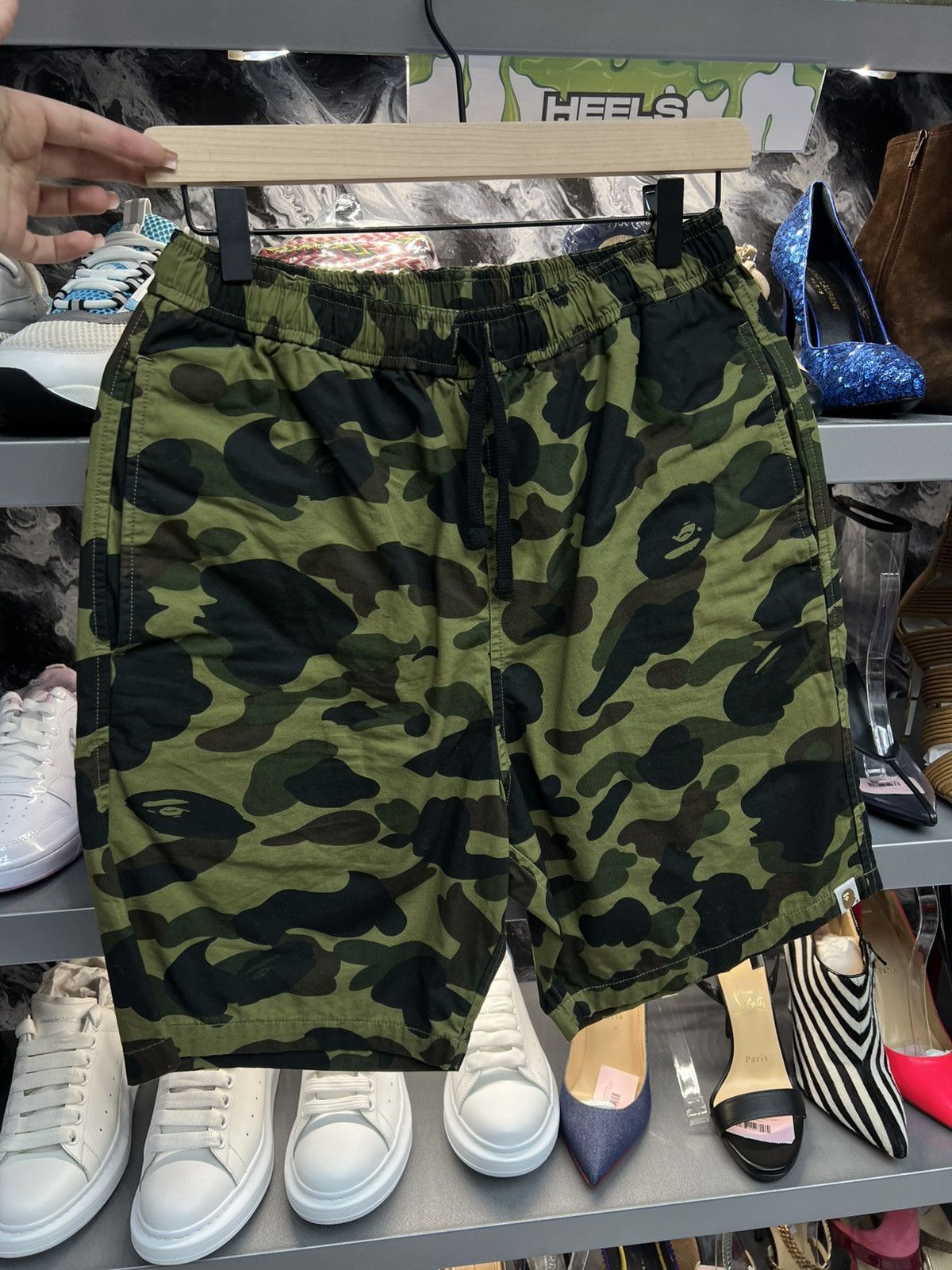 Bape Bape 1st Camo Green Shorts Size US 30 / EU 46 - 1 Thumbnail