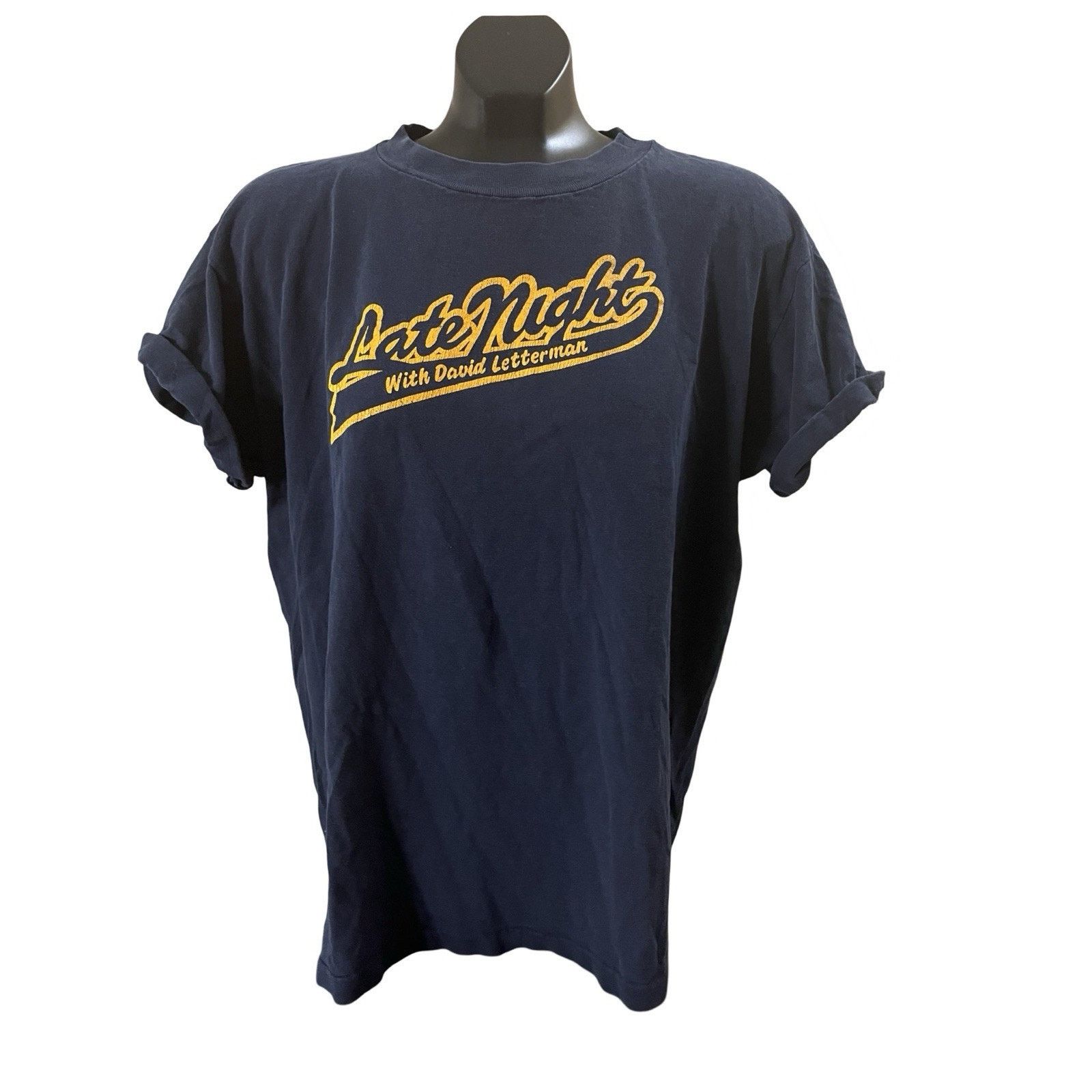 Champion Vintage Late Show with David Letterman T Shirt Promo Navy XL Size US XL / EU 56 / 4 - 1 Thumbnail