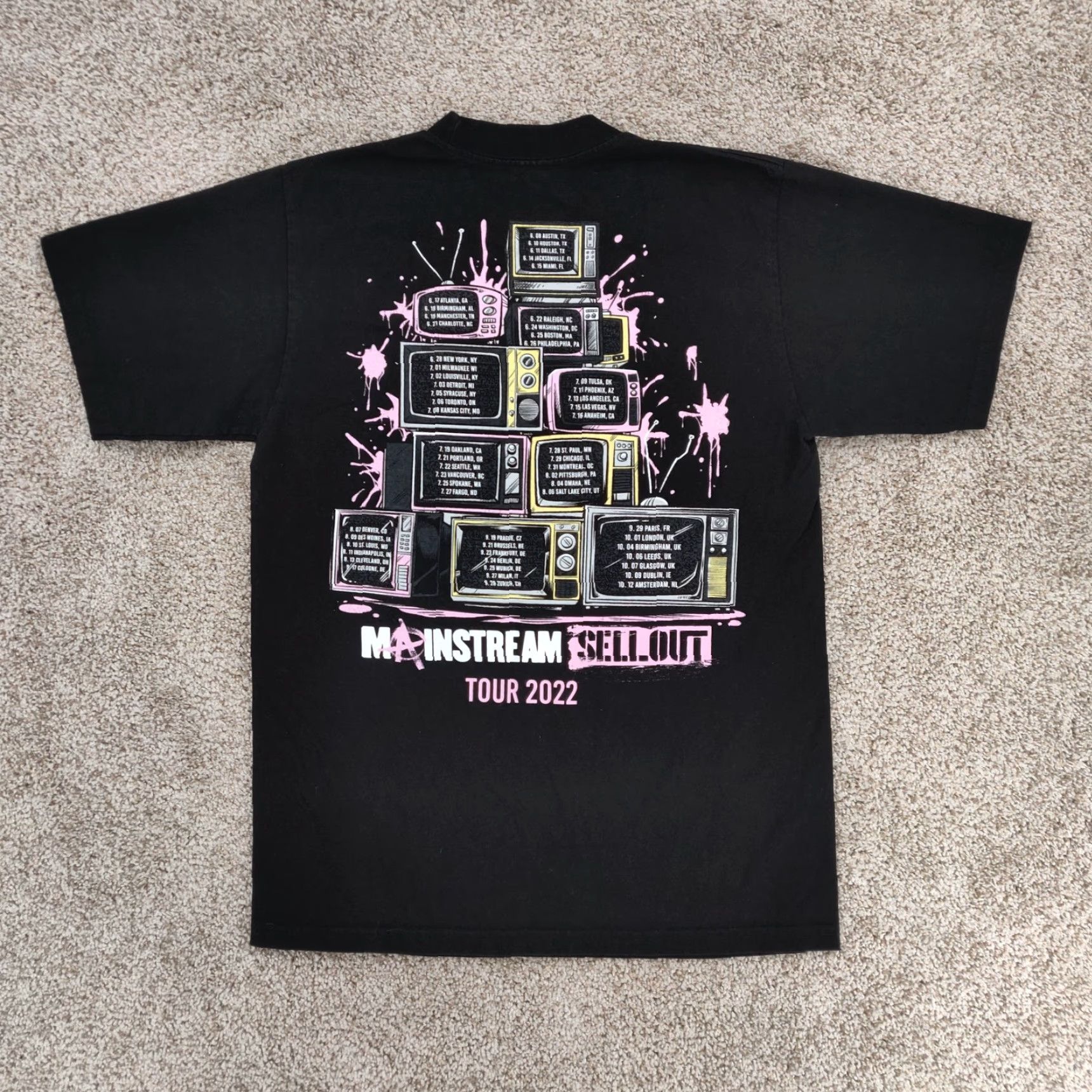 Vintage Machine Gun Kelly T-Shirt Adult Mens M Black Mainstream Sellout Tour MGK 2022 Size US M / EU 48-50 / 2 - 2 Thumbnail
