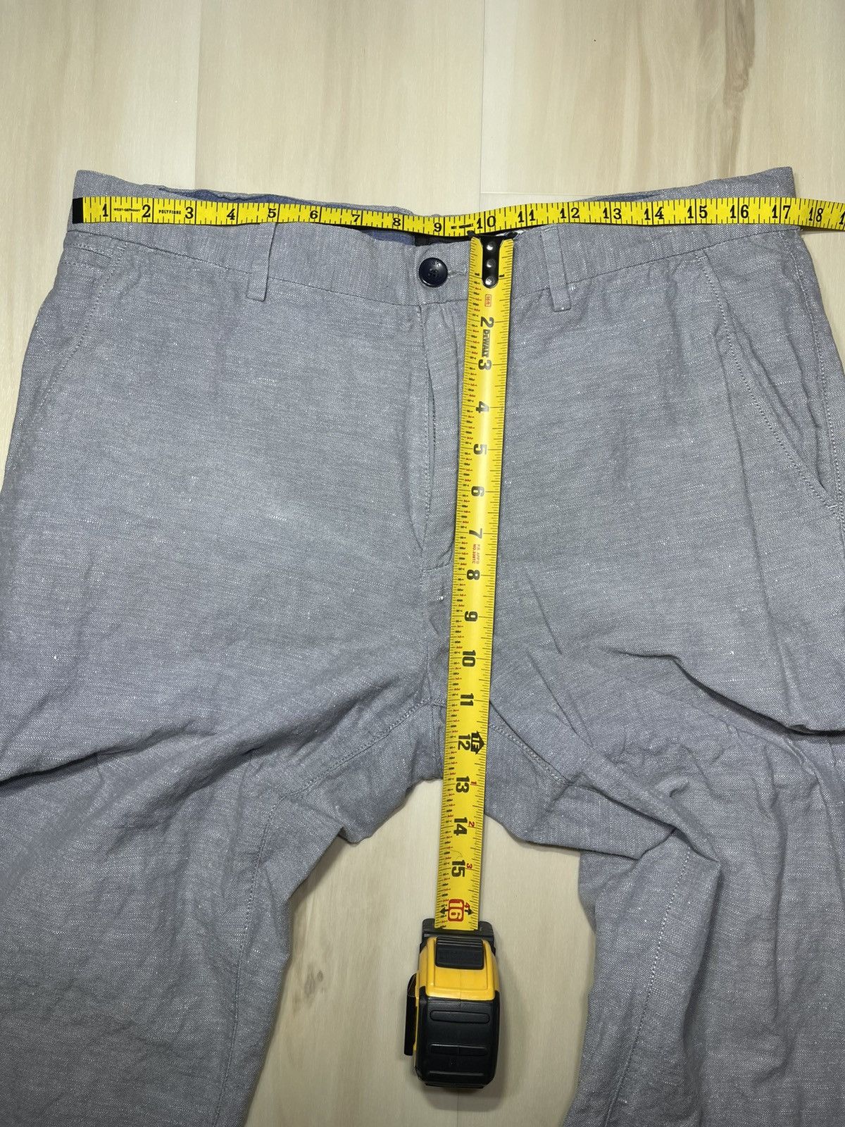 Banana Republic Banana Republic Linen Blend Chino Sz 35X30 Grey Kentfield Size US 35 - 6 Thumbnail