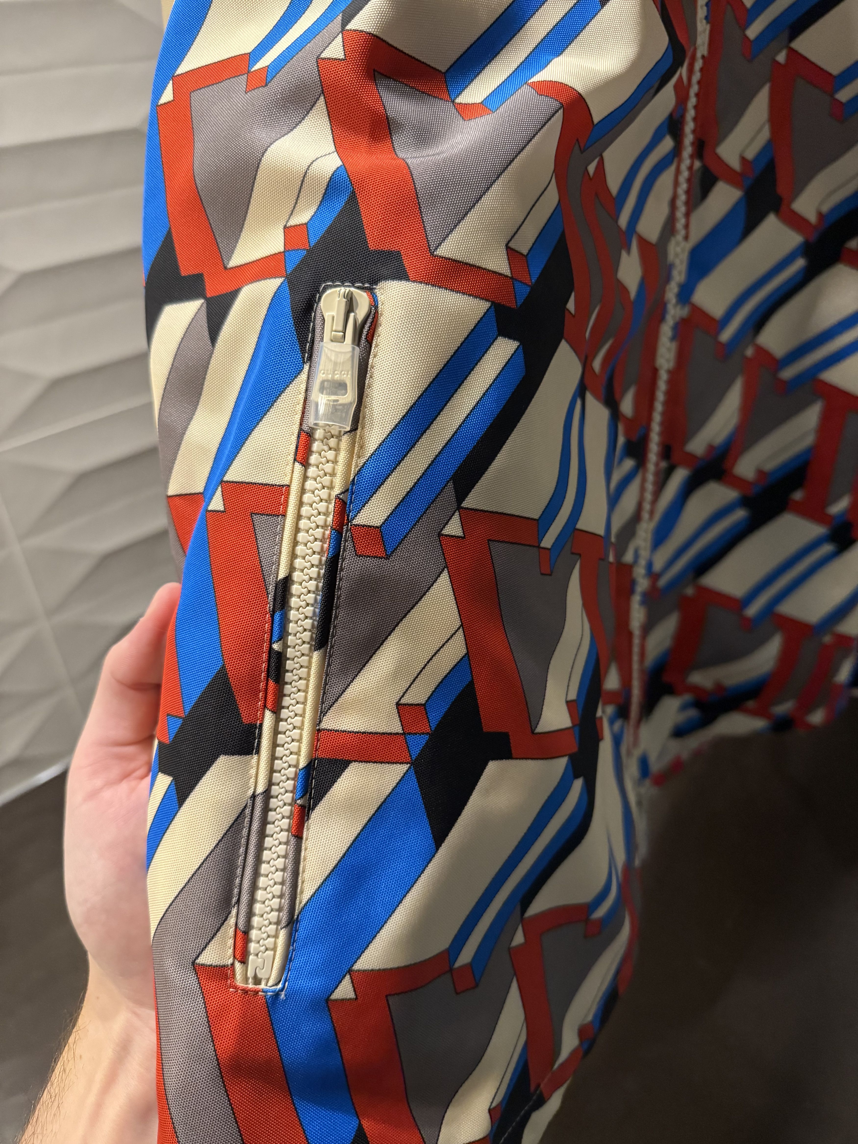 🎮 GUCCI Pixel Print Nylon Jacket - Size 48 / Medium
