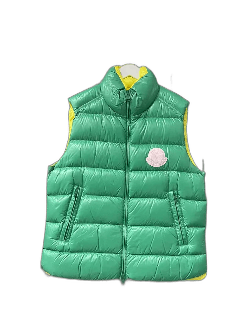 Moncler Moncler Green Yellow Padded Vest Size US M / EU 48-50 / 2 - 1 Thumbnail