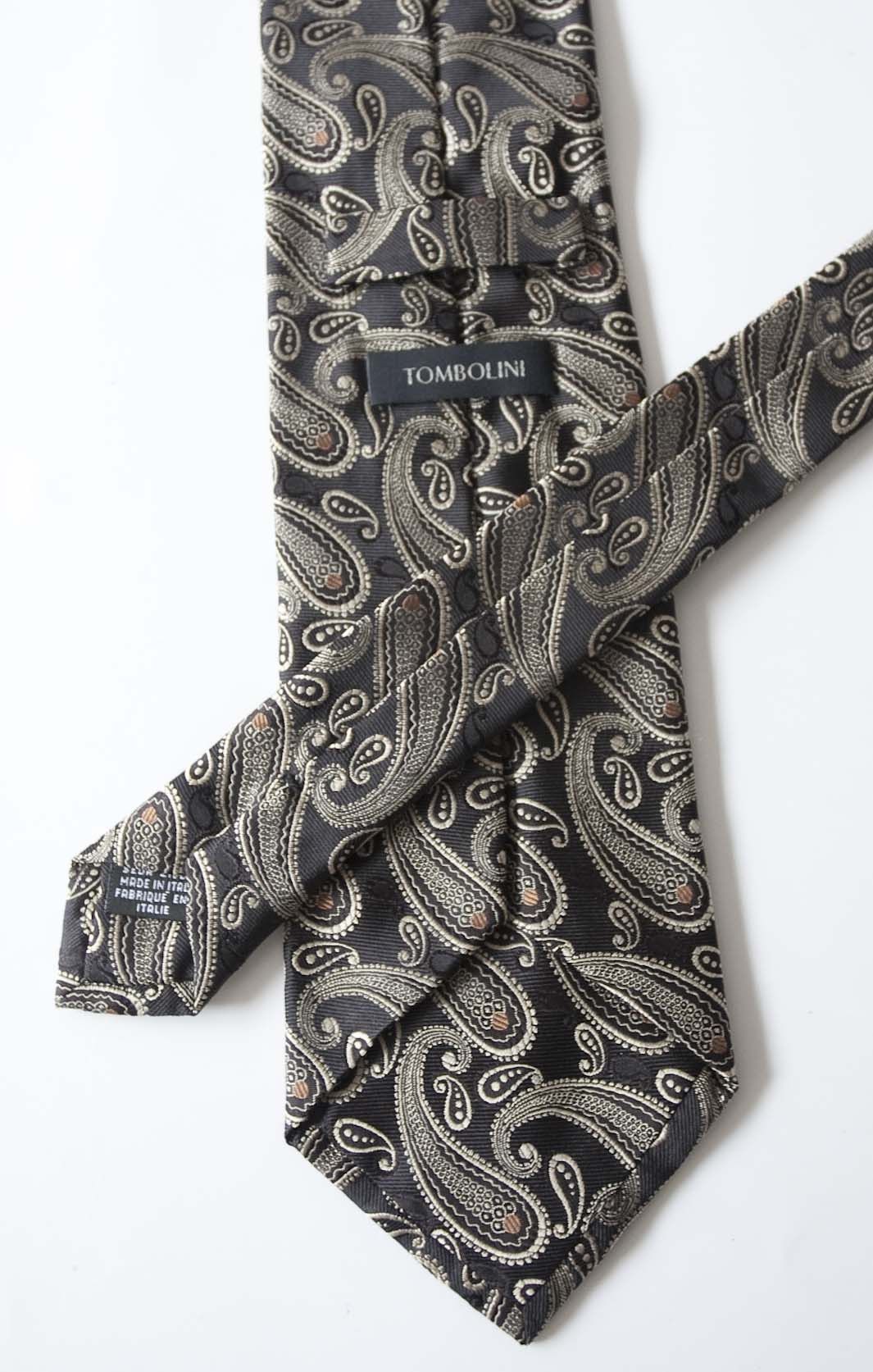 Tombolini Tombolini Tie Paisley Floral Silk Made in Italy Size ONE SIZE - 3 Thumbnail