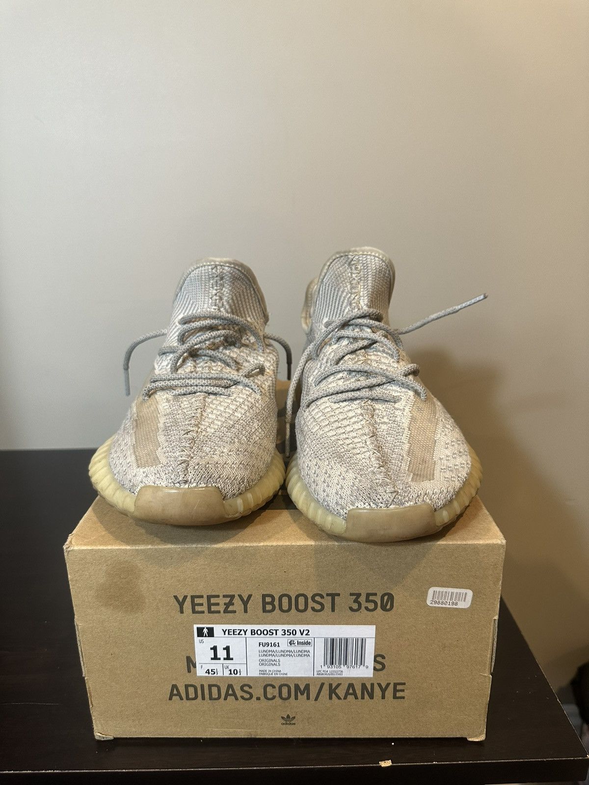 Adidas × Yeezy 2019 Yeezy Boost 350 V2 'Lundmark Non-Reflective' Size US 11 / EU 44 - 2 Thumbnail
