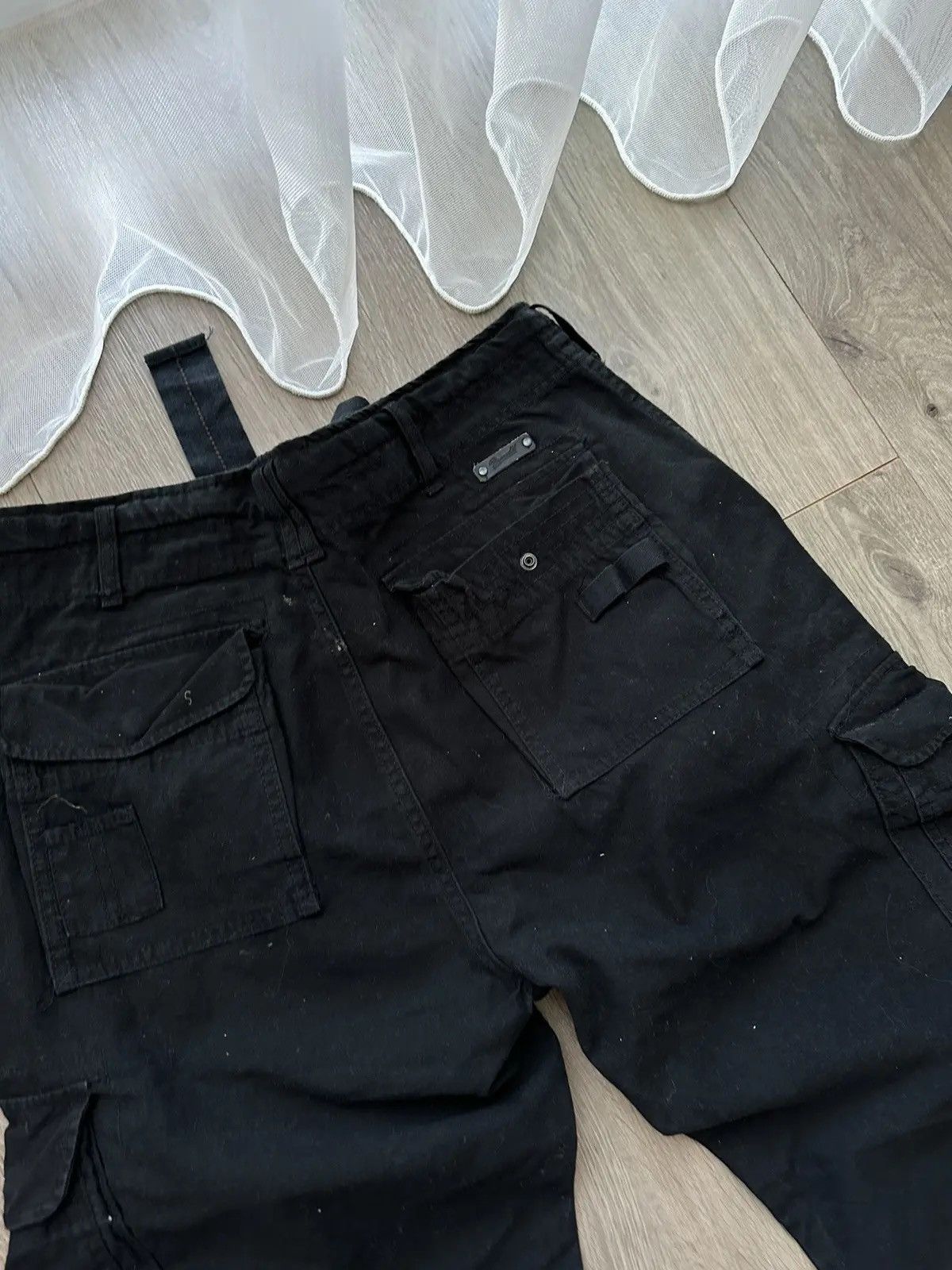 Japanese Brand × Vintage Vintage Cargo Bandit Denim Black Streetwear Pants Size US 32 / EU 48 - 16 Thumbnail