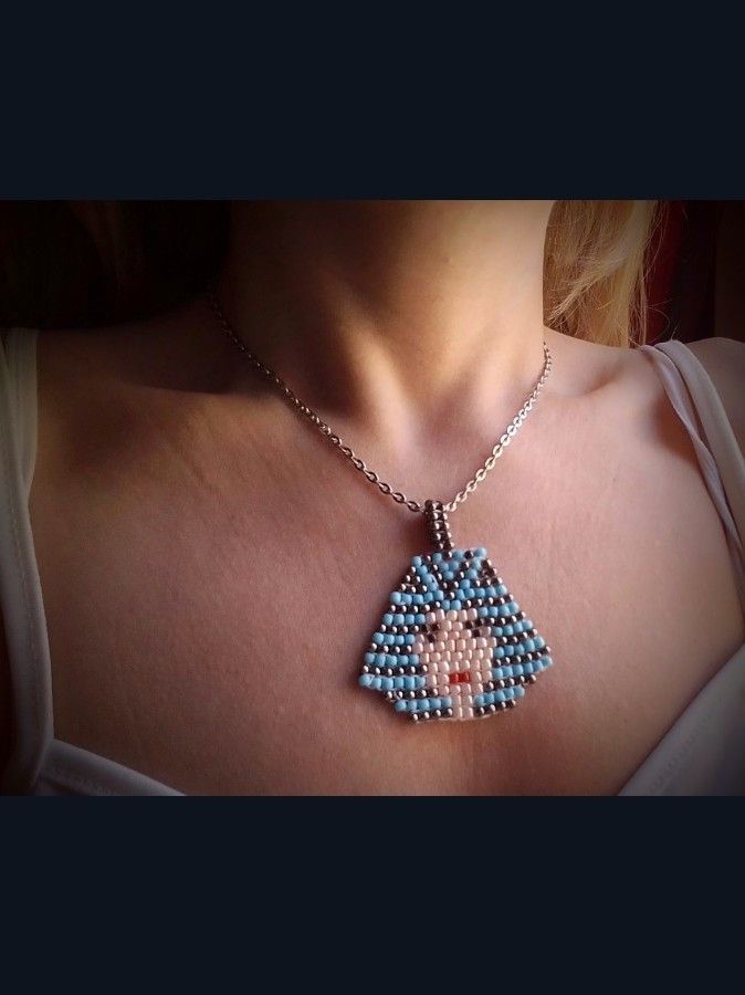 Handmade Necklace Pendant Cleopatra Egyptian Ethnic Style Size ONE SIZE - 4 Thumbnail