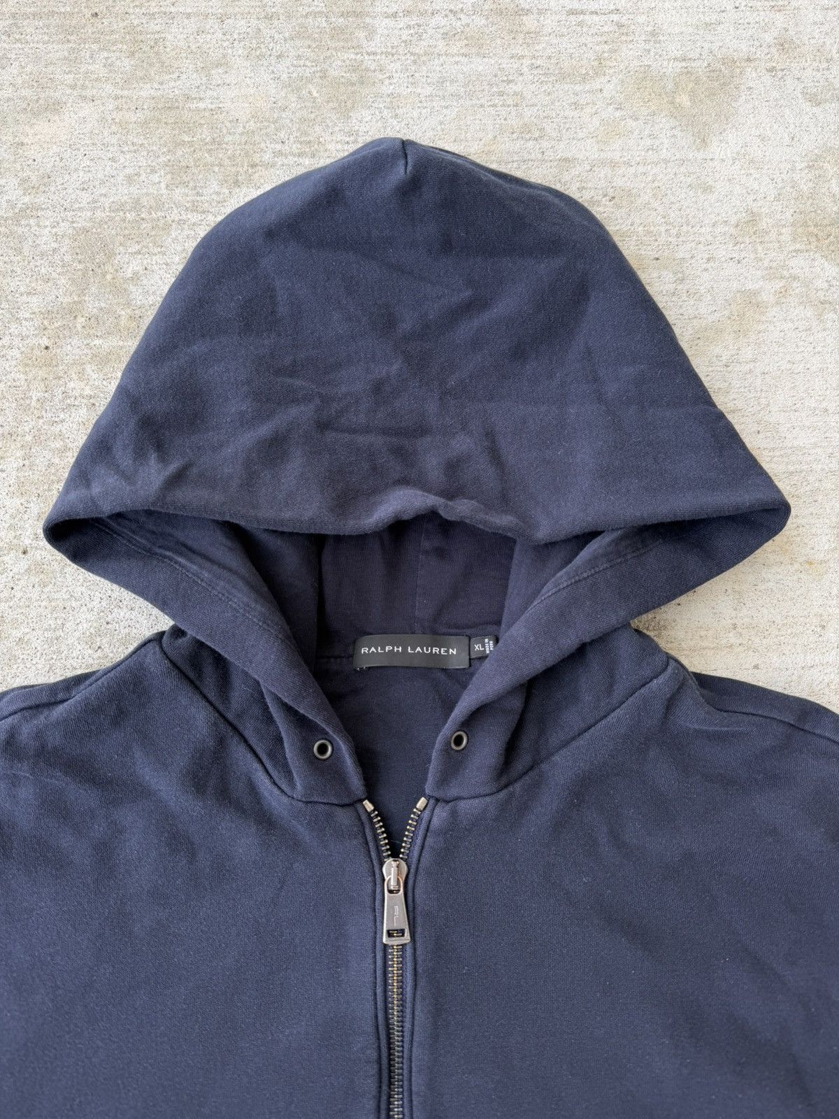 Ralph Lauren Black Label Ralph Lauren Black Label Navy Zip-Up Hoodie Size US XL / EU 56 / 4 - 2 Thumbnail