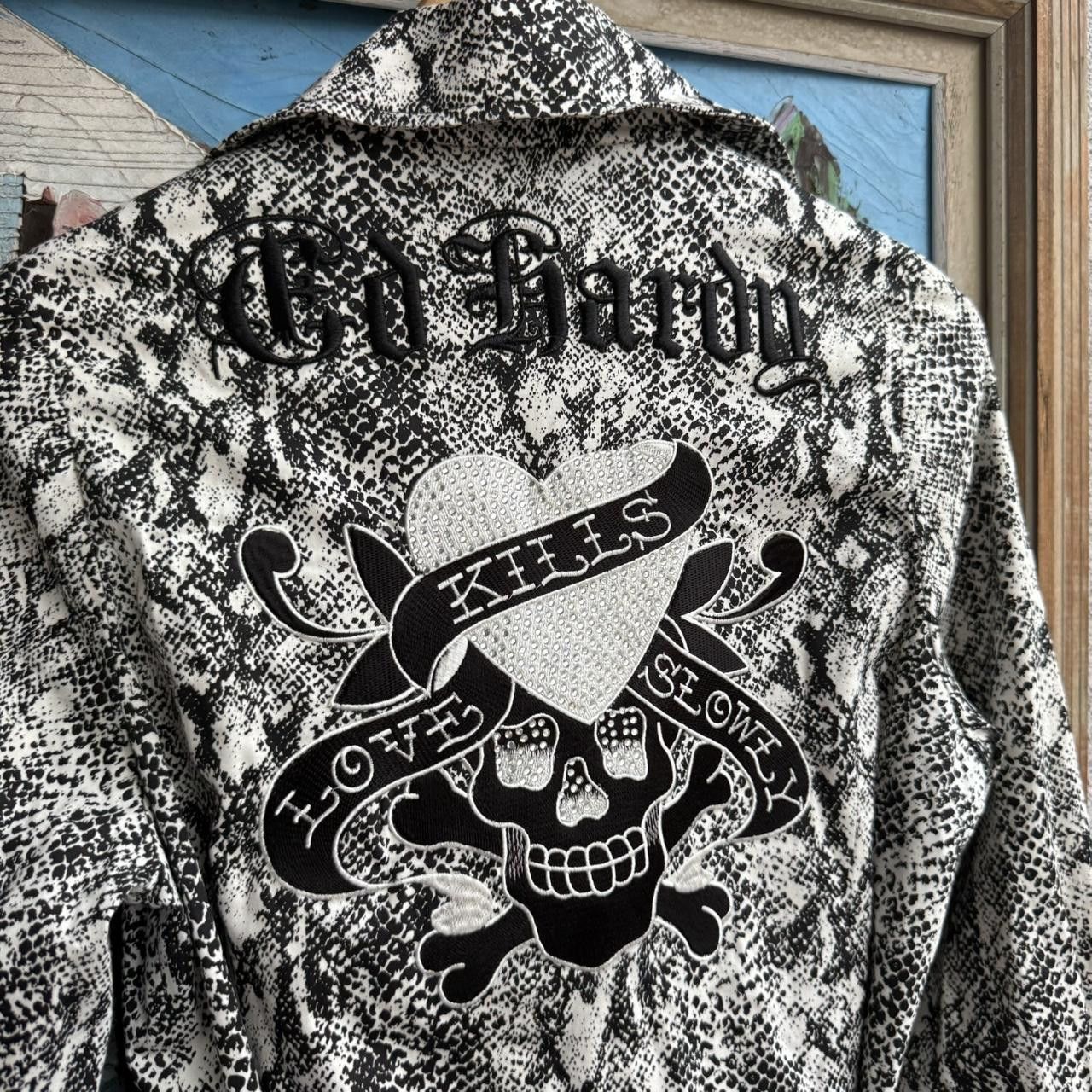 Other Ed Hardy print robe with skull and heart, belted with logo Size M / US 6-8 / IT 42-44 - 3 Thumbnail
