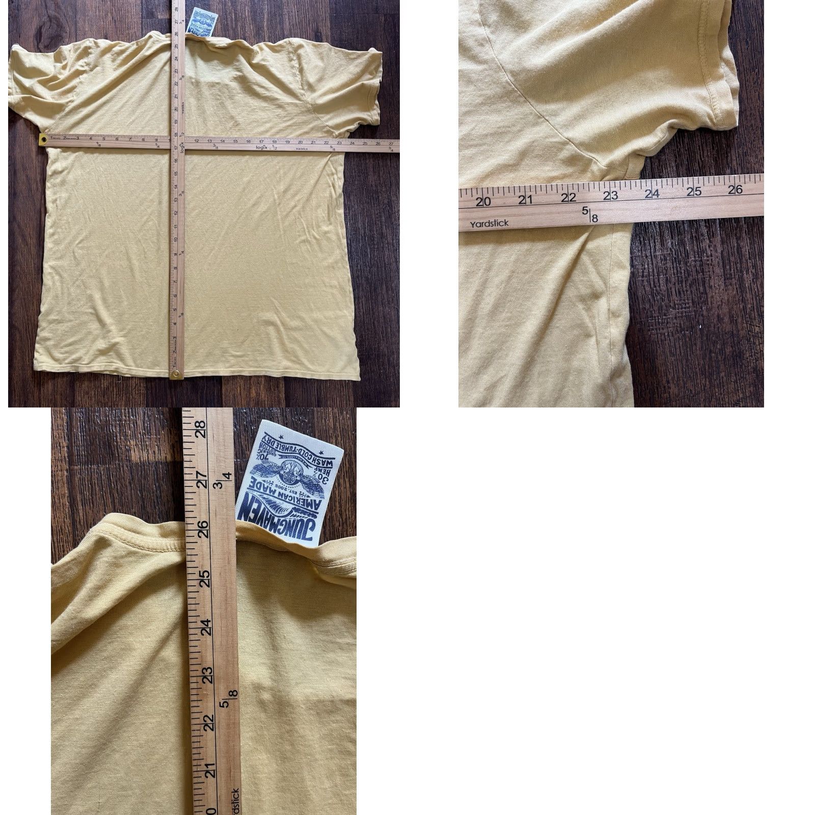 Jungmaven Jungmaven T-Shirt Yellow Seaweed and Gravel XL Womens Hippie Boho USA City Shirt Size XL / US 12-14 / IT 48-50 - 8 Thumbnail