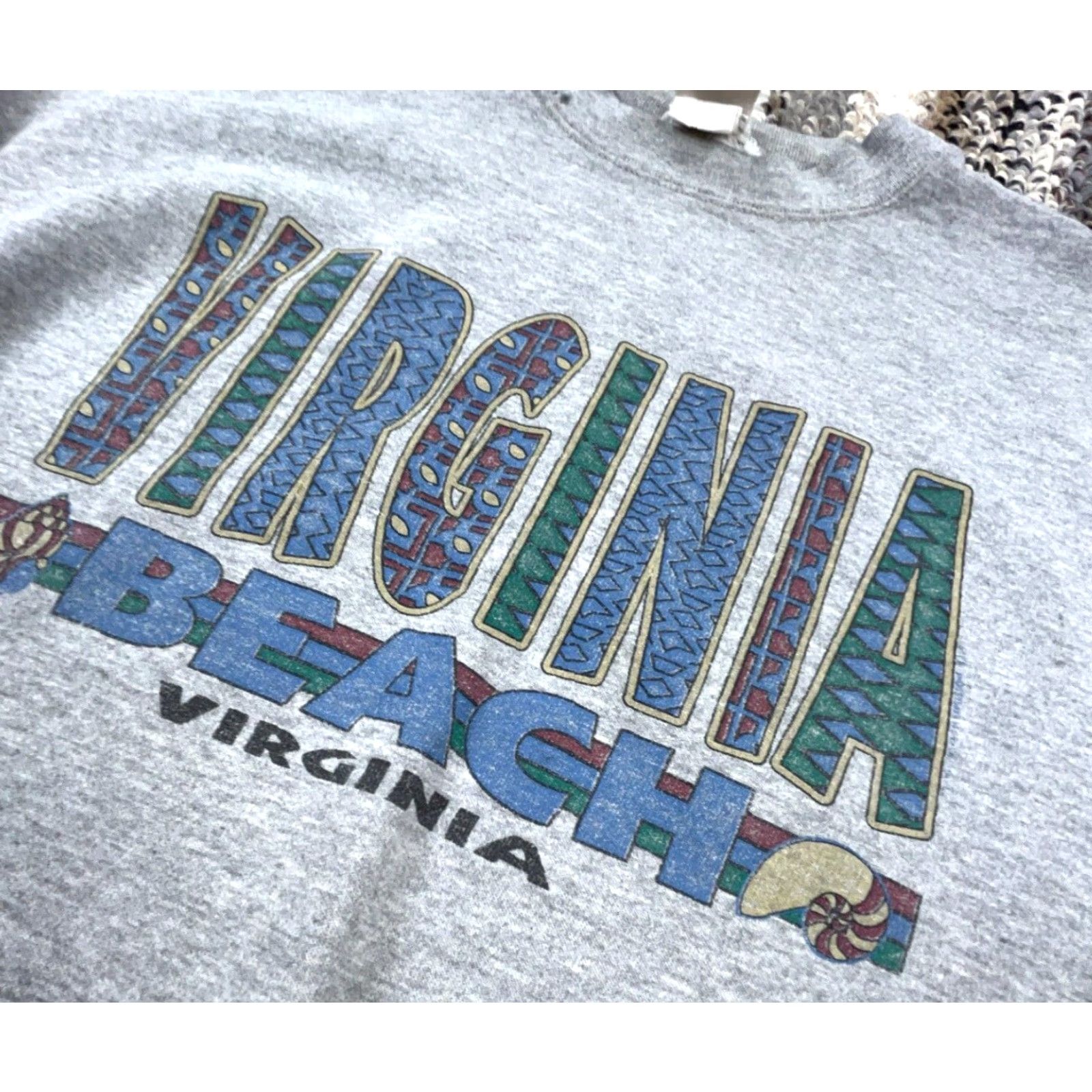 Starter VINTAGE Starter Sweatshirt Men Large Gray Crew Neck 90s Navy Military USA Classic Retro Hipster School College Shirt Size US S / EU 44-46 / 1 - 5 Thumbnail