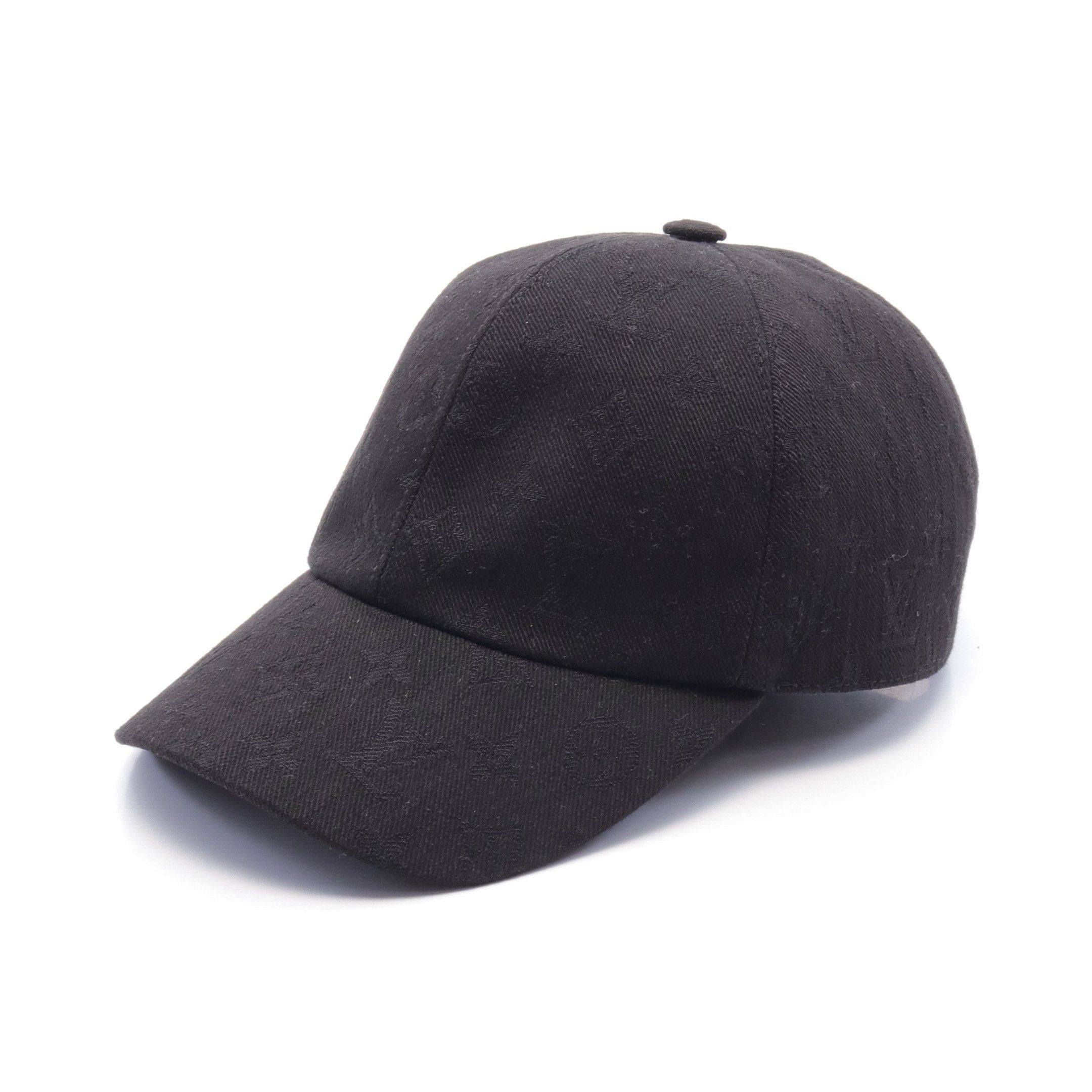 Louis Vuitton Louis Vuitton Monogram Essential Cap Cotton Black Size ONE SIZE - 1 Thumbnail