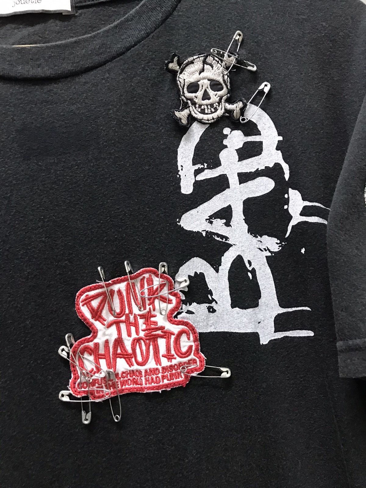 Anarchy Metal Studded Punked tee Goth Chaos