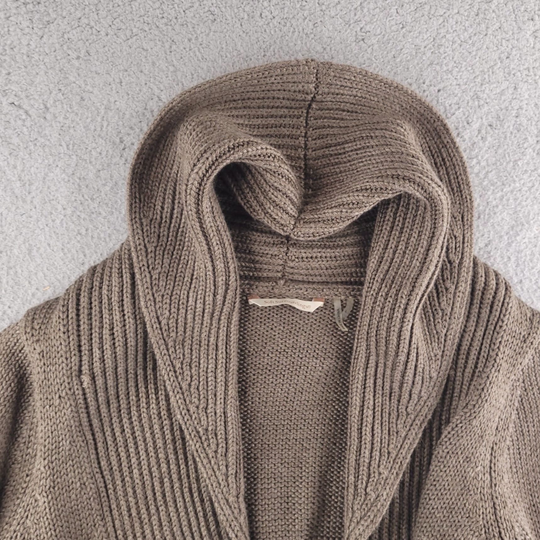 Soft Surroundings Soft Surroundings Cardigan Sweater Wool Blend Wrap Buckle Long Sleeve Regular Size L Brown Womens Size L / US 10 / IT 46 - 4 Thumbnail