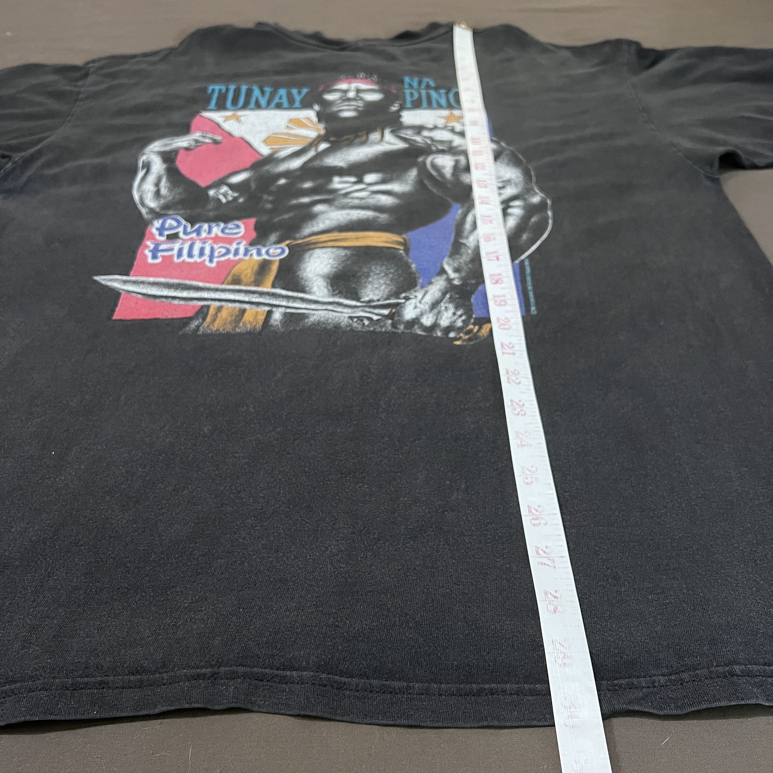 Vintage Vintage 90s Filipino Strength Gym Fitness Tee XL Faded Size US XL / EU 56 / 4 - 13 Thumbnail