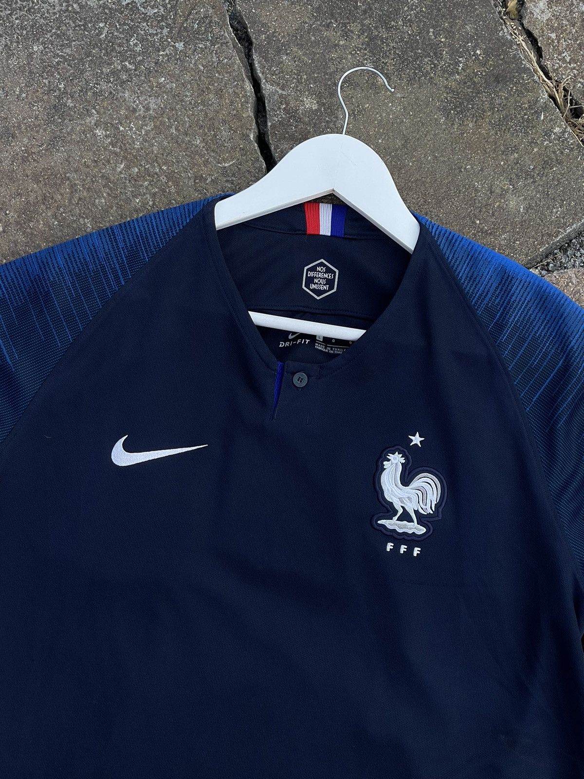 Nike 2018 Nike France blue soccer jersey FFF world cup Size US L / EU 52-54 / 3 - 2 Thumbnail