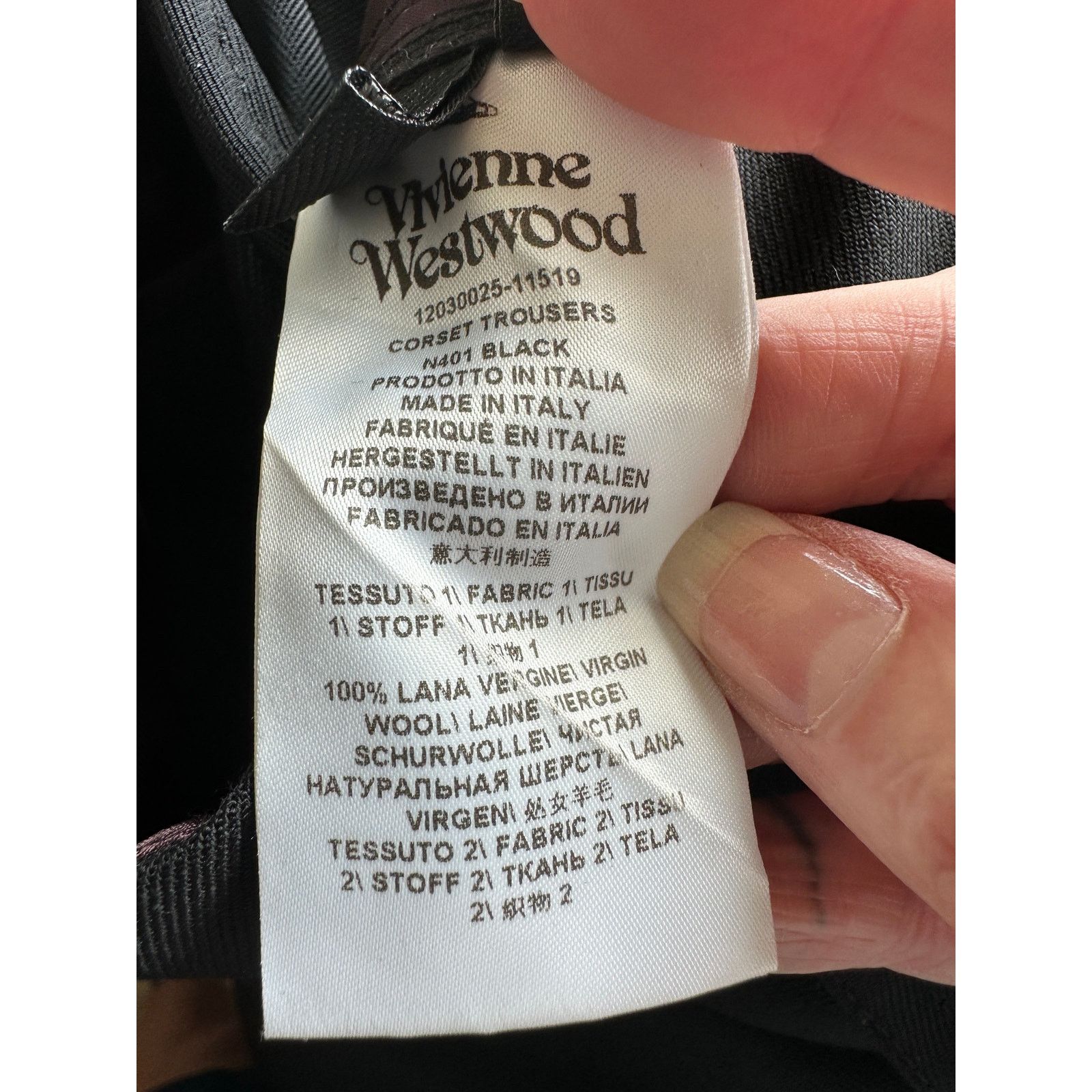 Vivienne Westwood Vivienne Westwood Built In Corset Slouchy Black Trousers M Size 34" / US 12 / IT 48 - 12 Thumbnail