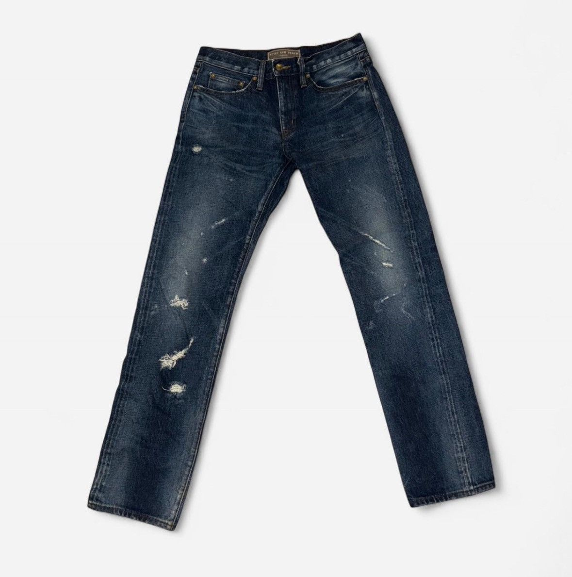 J.Crew Grungy Straight Leg Denim Size 30" / US 8 / IT 44 - 1 Thumbnail