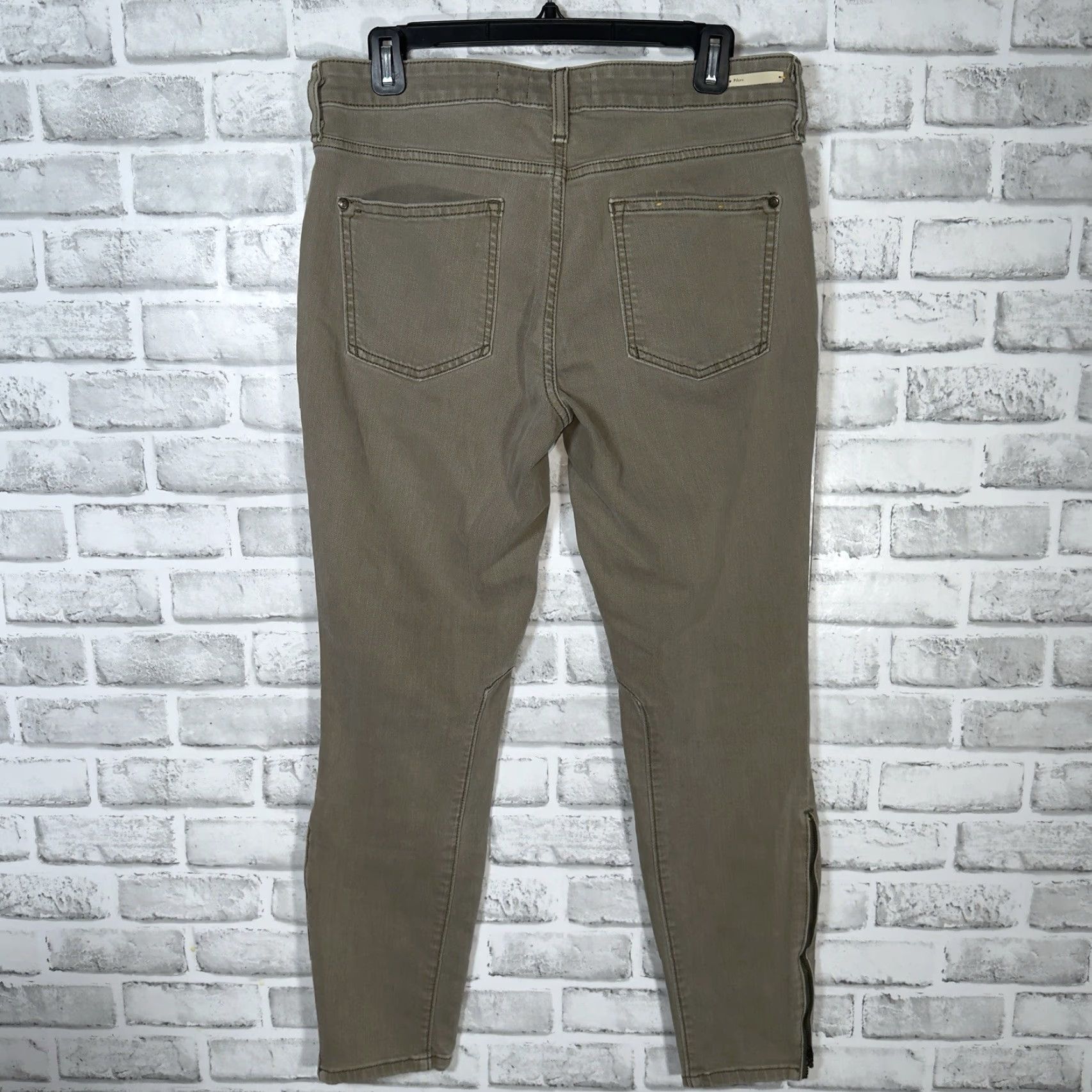Vintage Pilcro And The Letter Press Serif Ankle Zip Pants Womens Size 30 x 26 Chino Brownish Green Ankle Zip Size 30" / US 8 / IT 44 - 5 Thumbnail