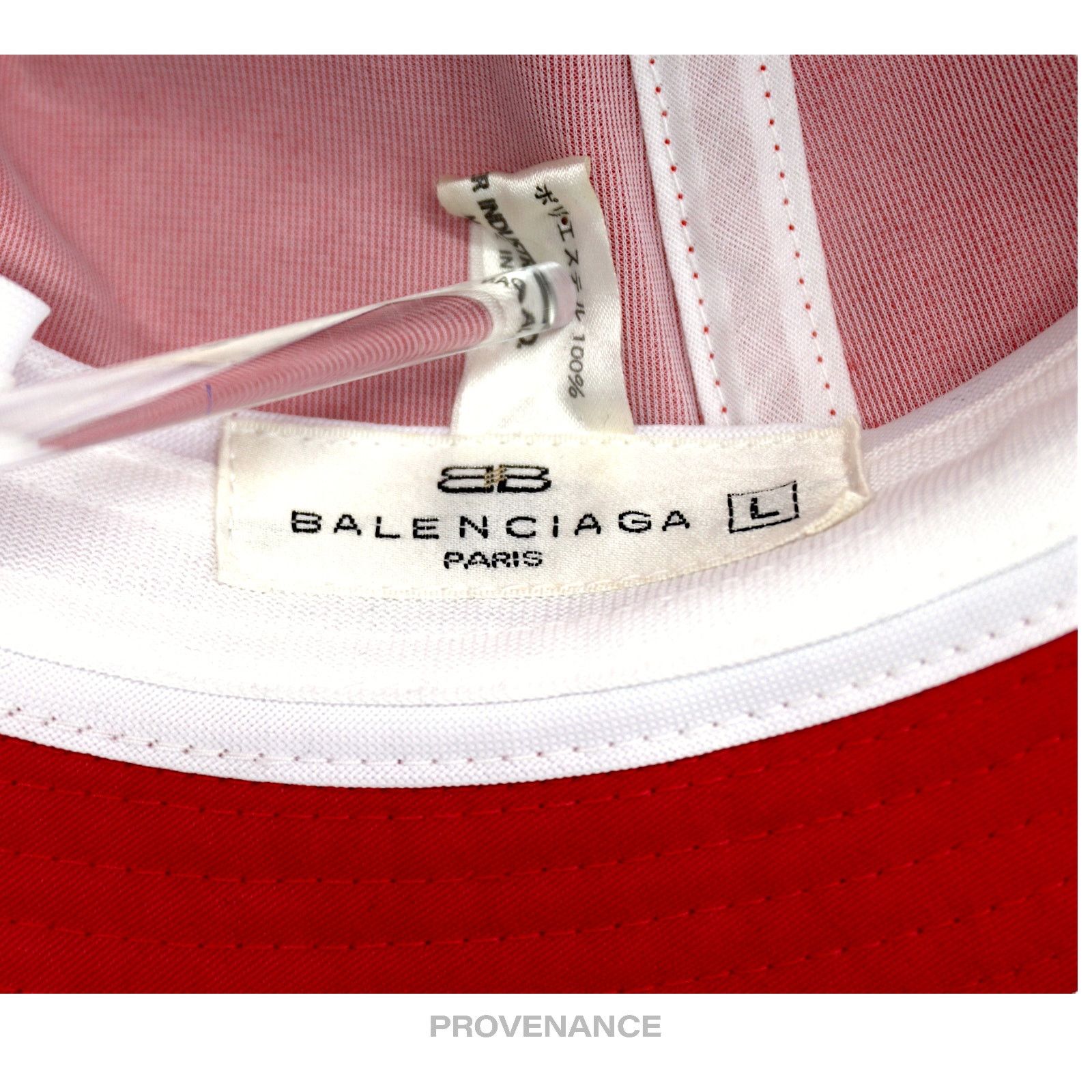 Balenciaga 🔴 Balenciaga BB Logo Embroidered Bucket Hat - Red Size ONE SIZE - 5 Thumbnail