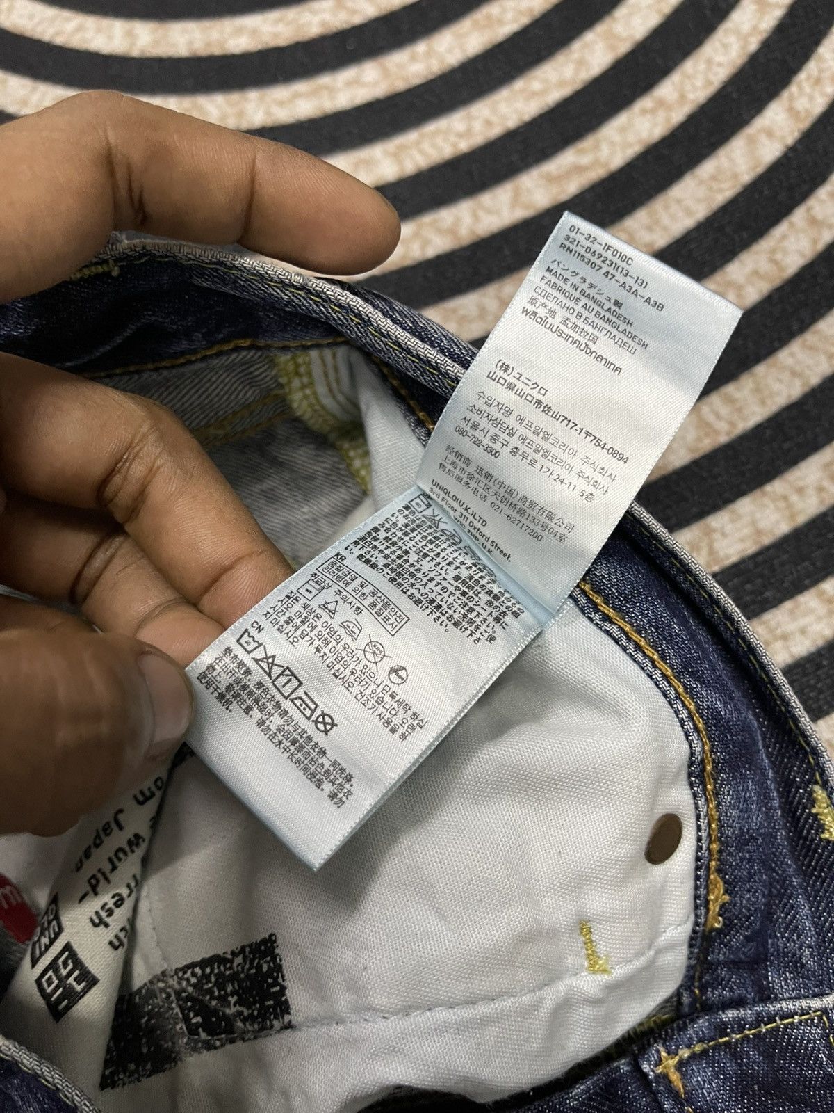 Uniqlo 2000s UNIQLO S002 WASHABLE DENIM JEANS RARE DESIGN Size US 32 / EU 48 - 10 Thumbnail
